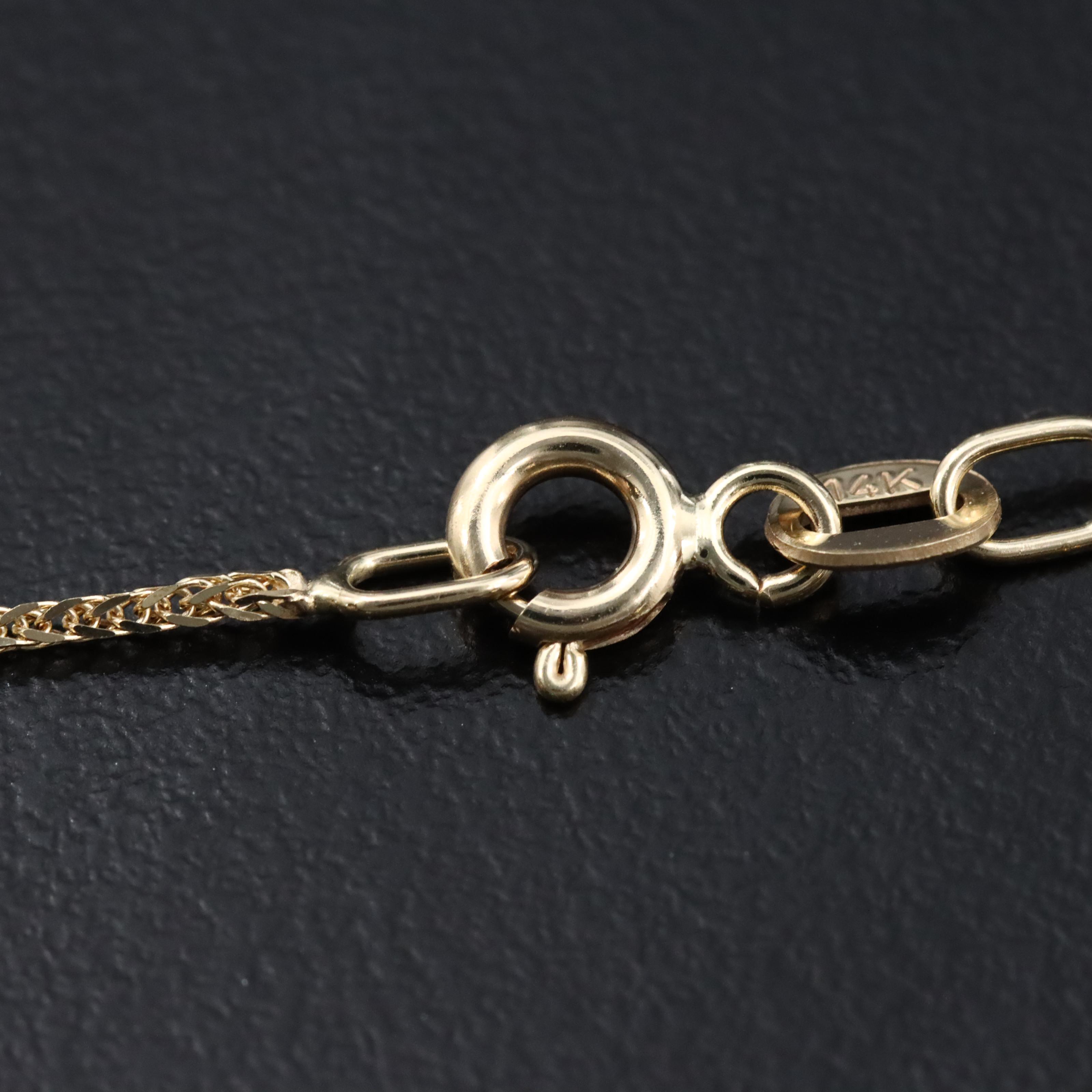 14K Two Tone Gold 3.05 CT Lab Grown Diamond Pendant Necklace with IGI Report