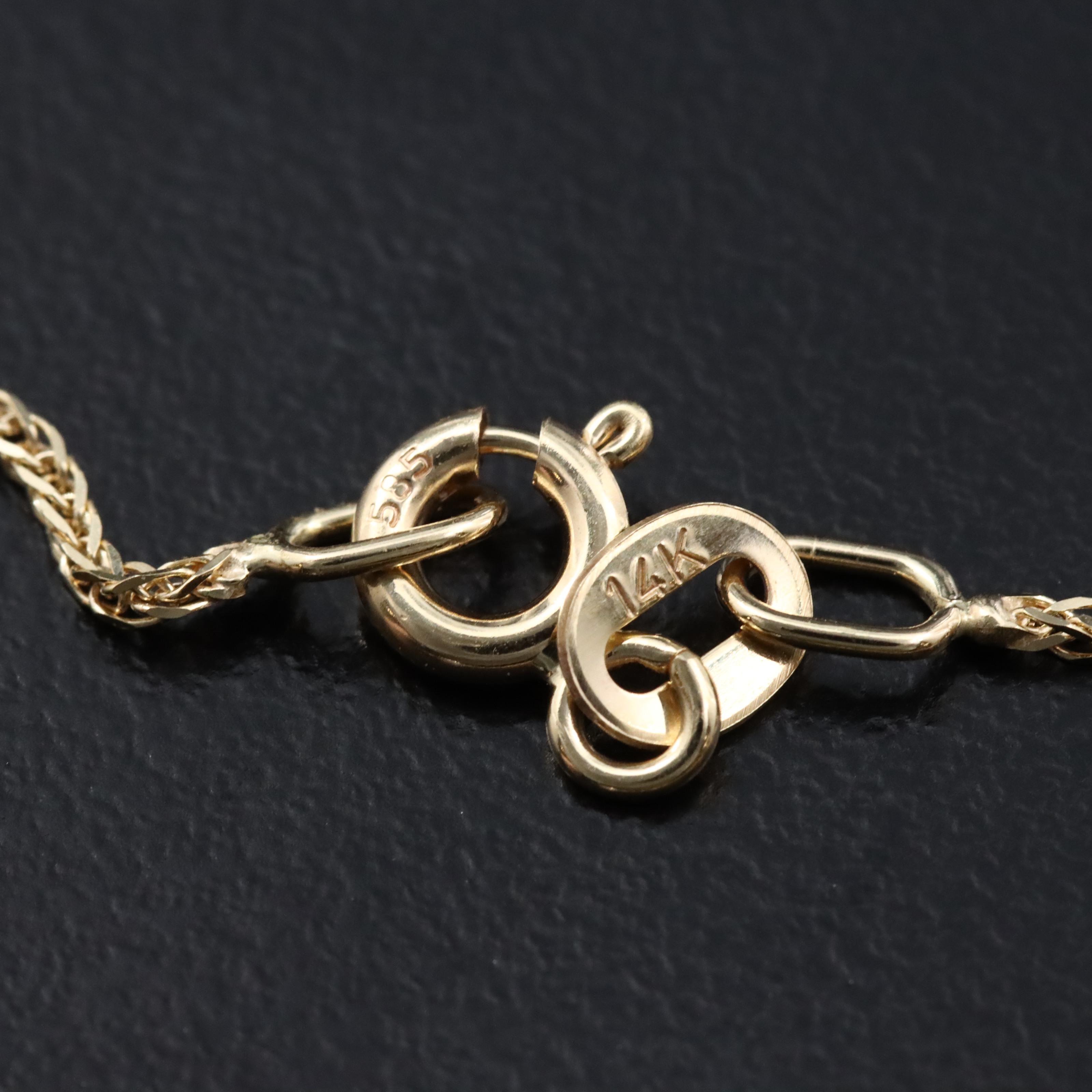 14K Two Tone Gold 3.05 CT Lab Grown Diamond Pendant Necklace with IGI Report