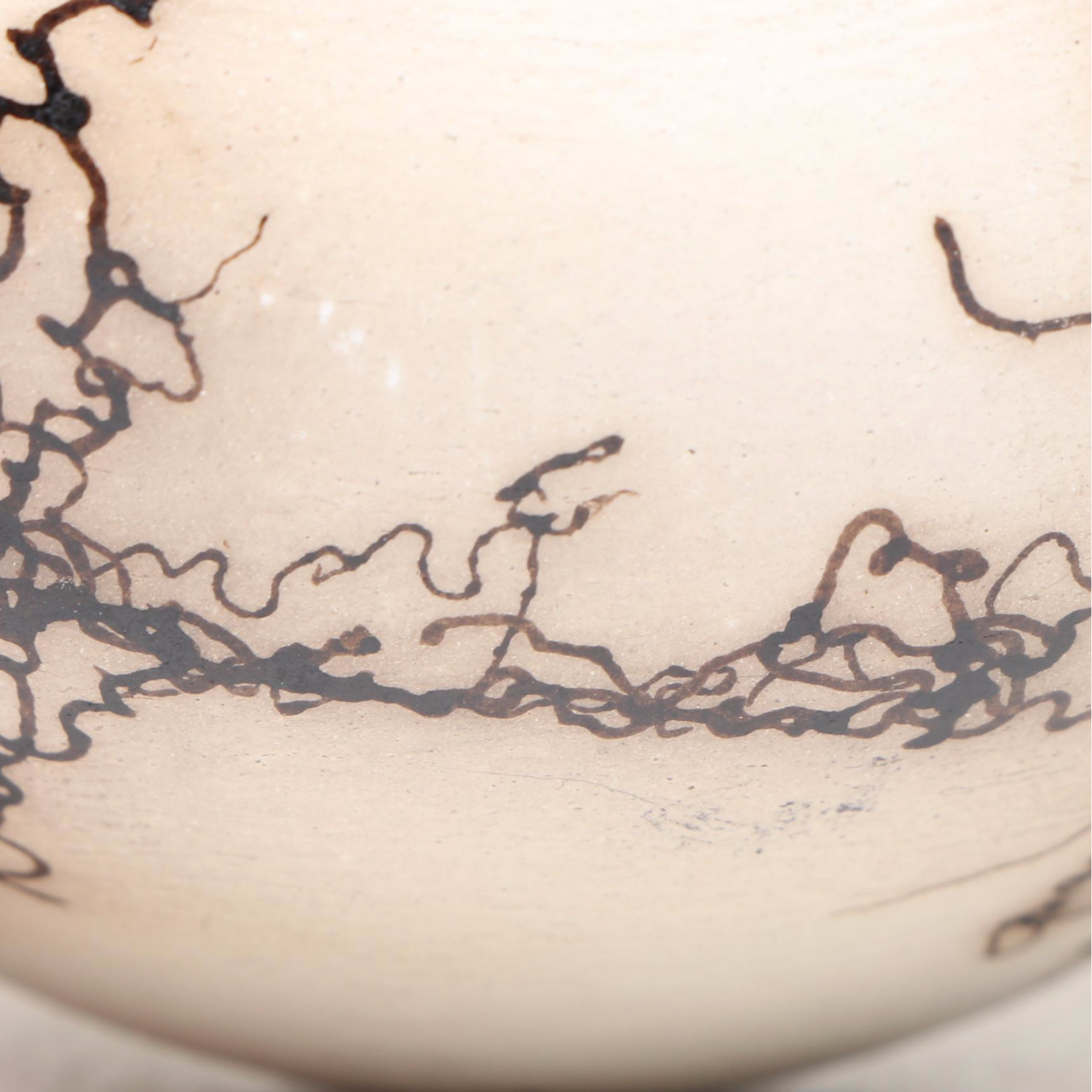 T. Vail Navajo Horse Hair Ceramic Pot