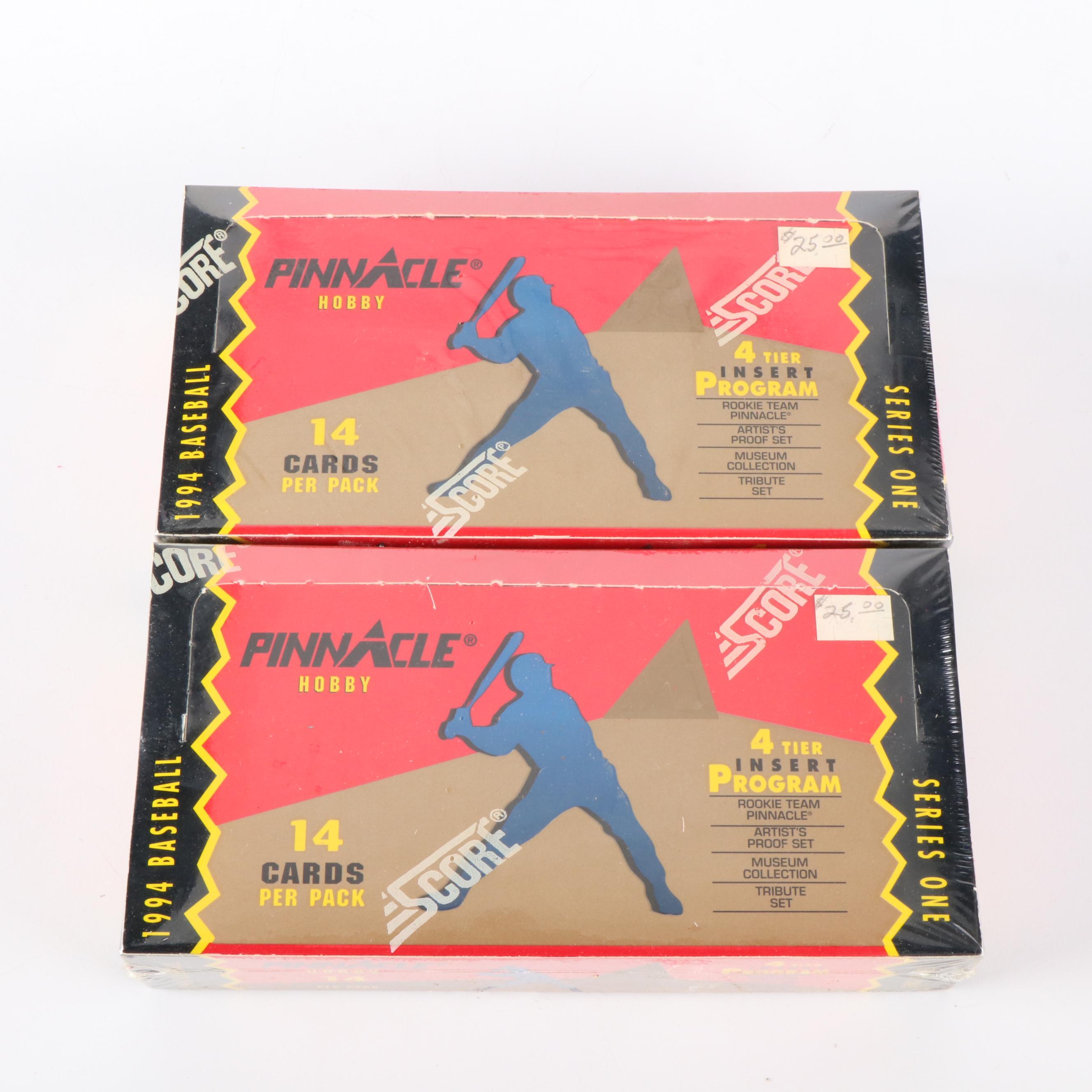 Topps, Stadium Club, and More Sealed Baseball Card Wax Packs with Original Boxes