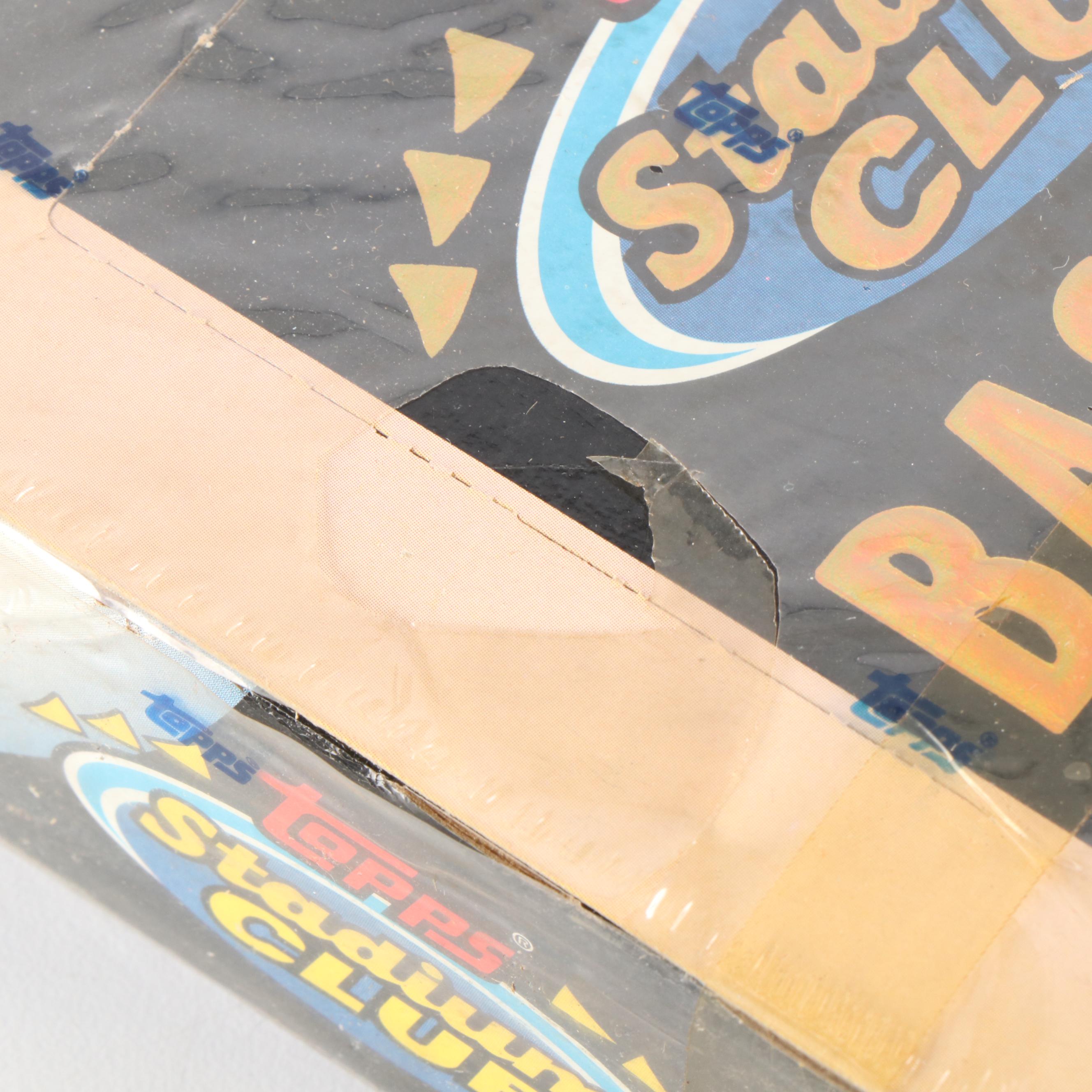 Topps, Stadium Club, and More Sealed Baseball Card Wax Packs with Original Boxes