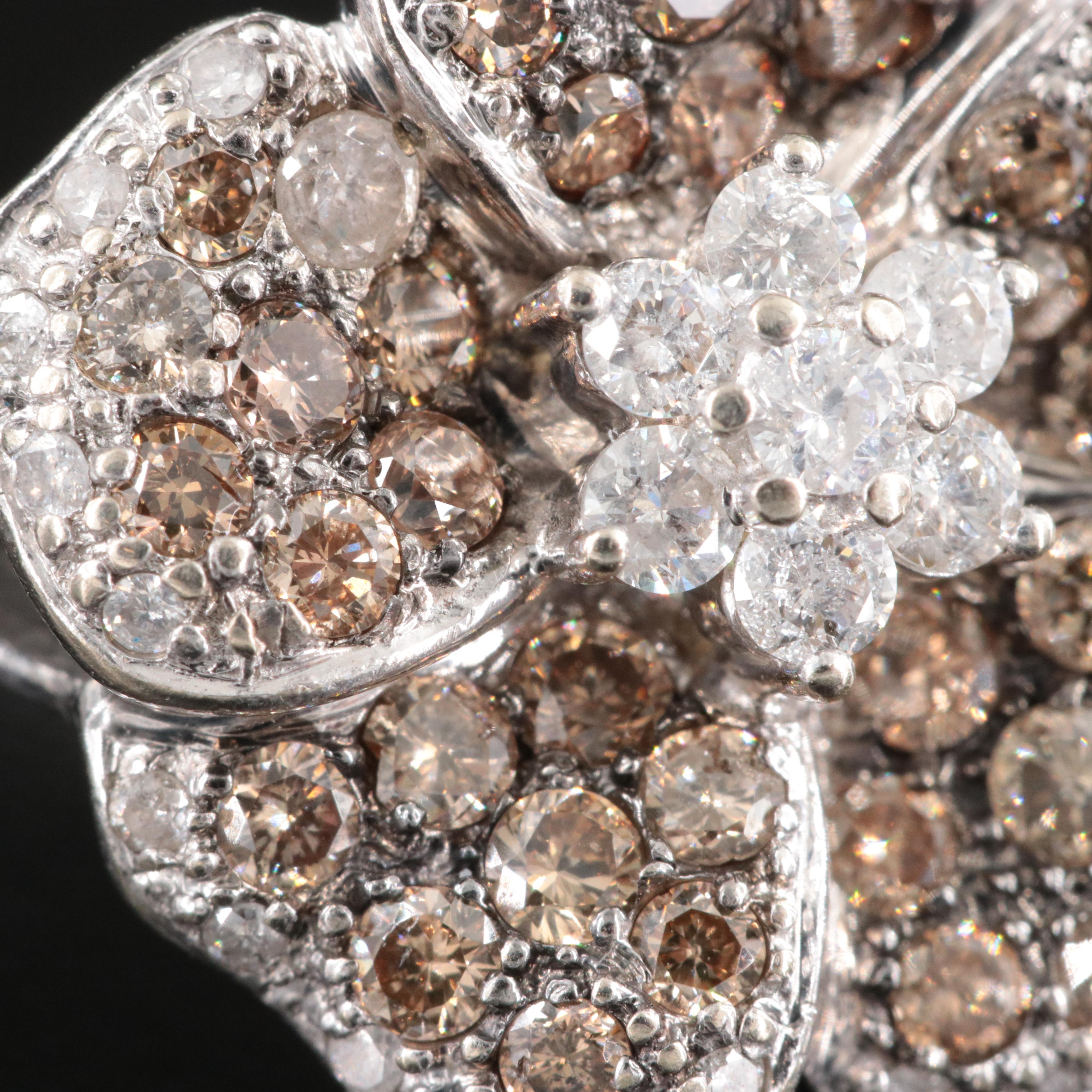 14K1.32 CTW Diamond Flower Ring