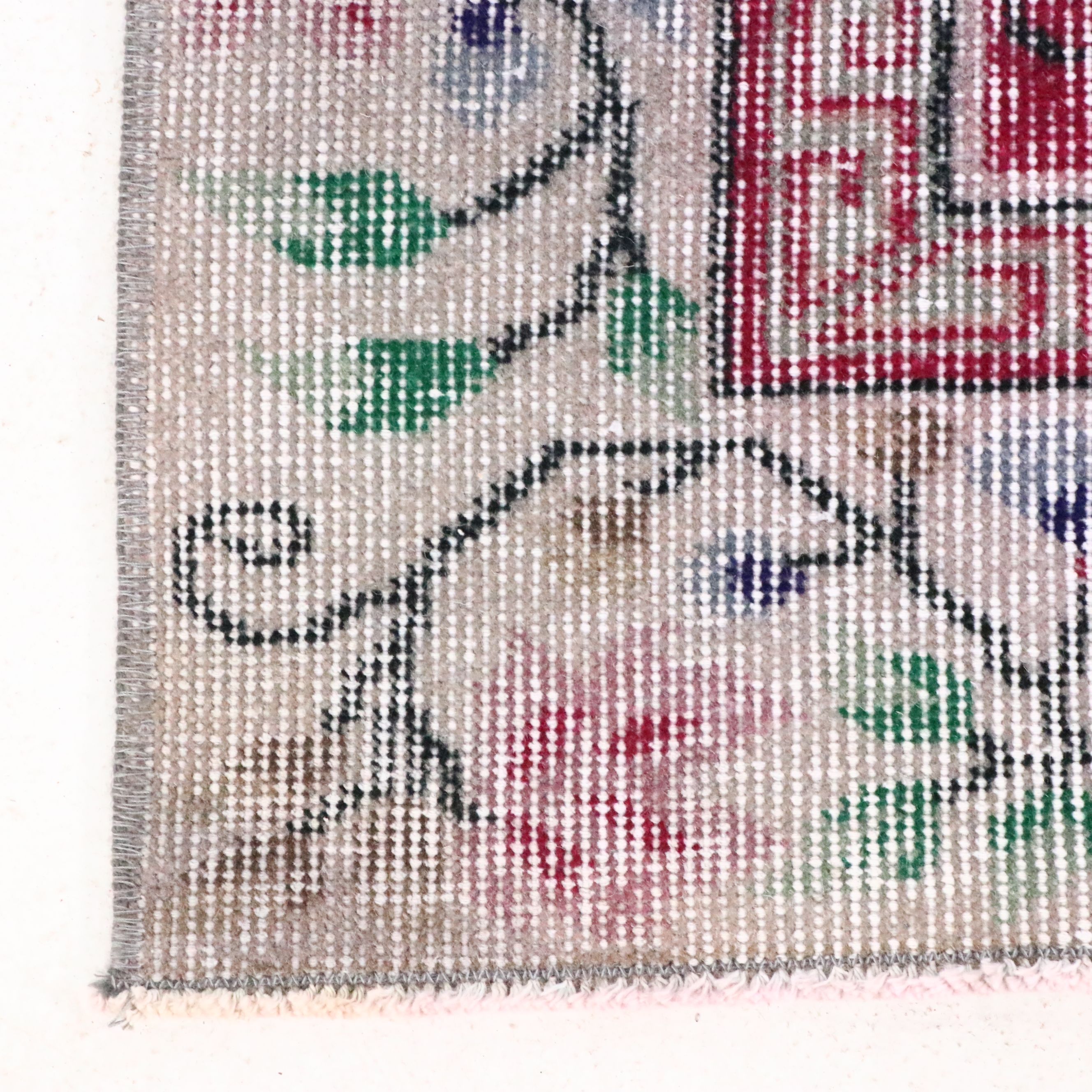 5'6 x 9'4 Hand-Knotted Distressed Turkish Oushak Area Rug