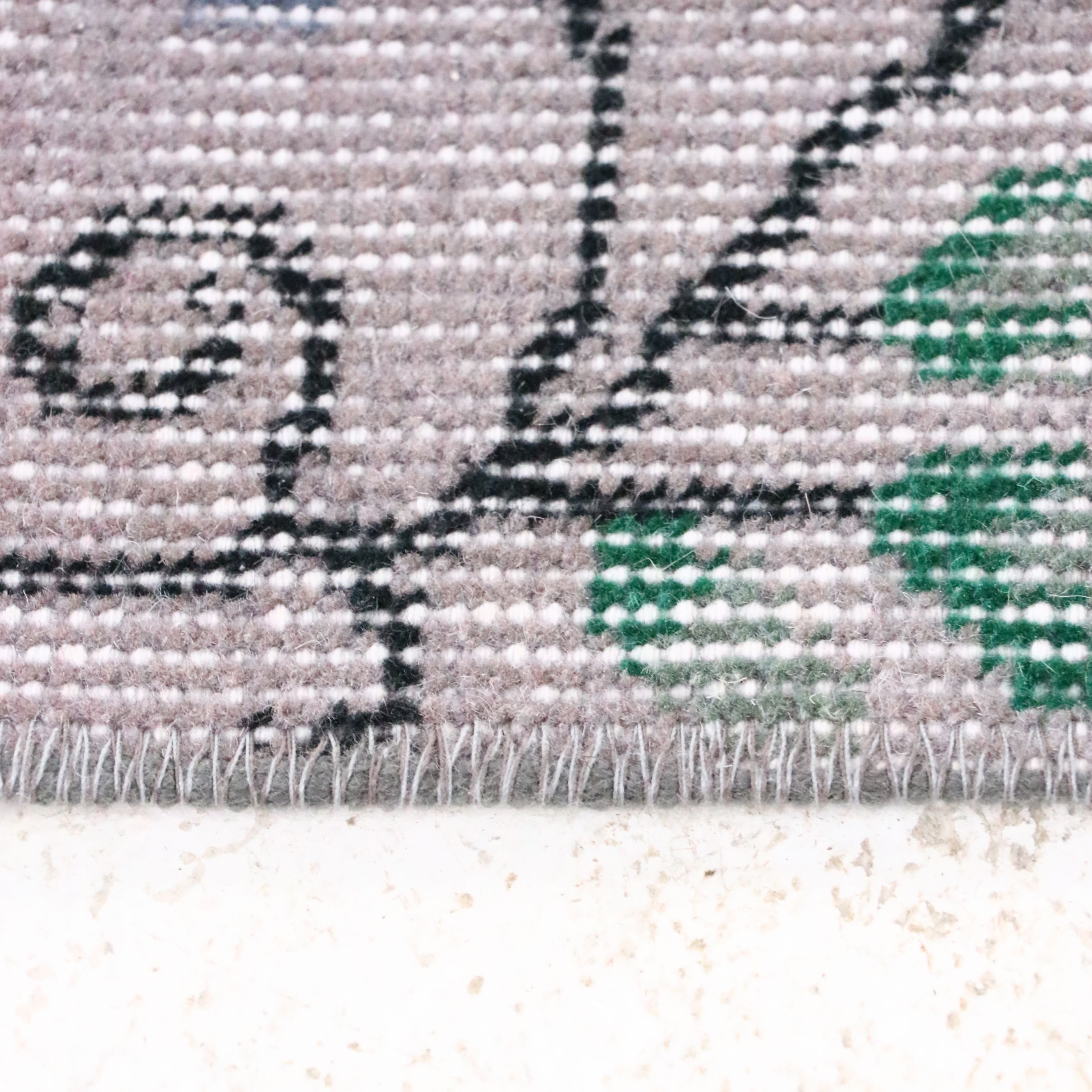 5'6 x 9'4 Hand-Knotted Distressed Turkish Oushak Area Rug