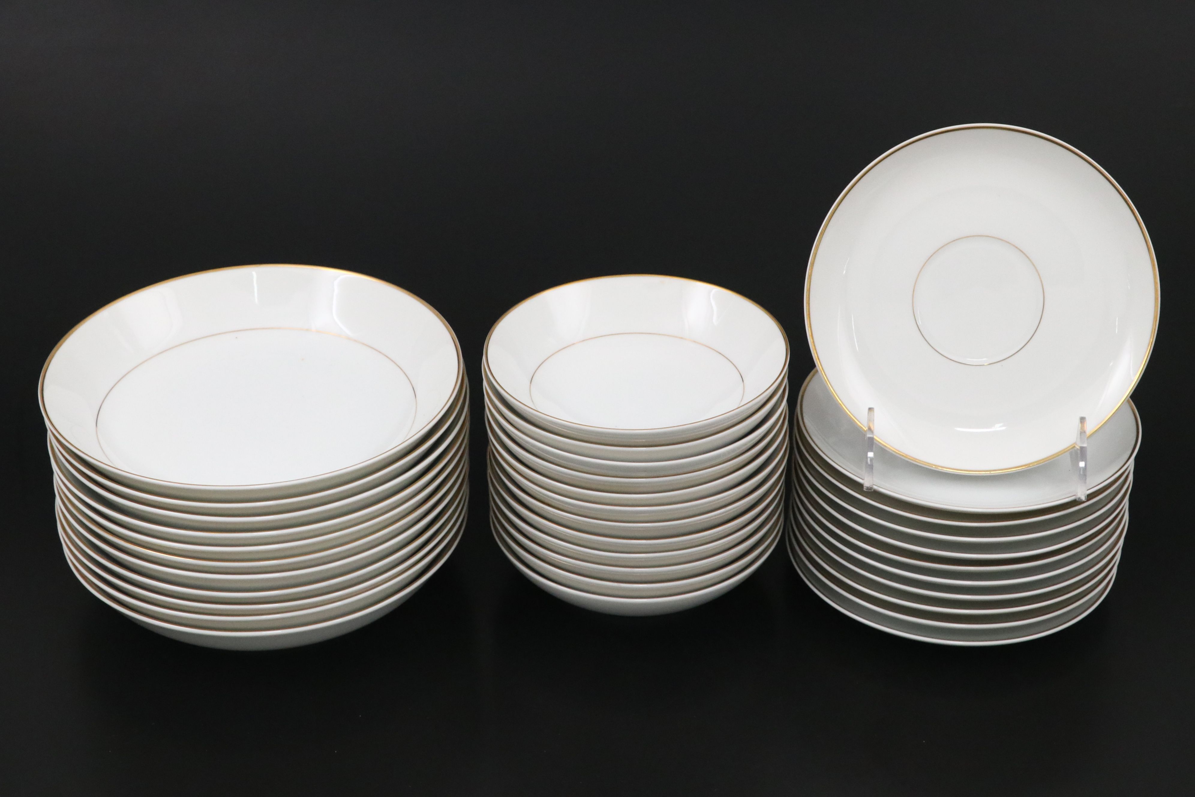 Mikasa "Doric" Gilt Trim Ceramic Dinnerware