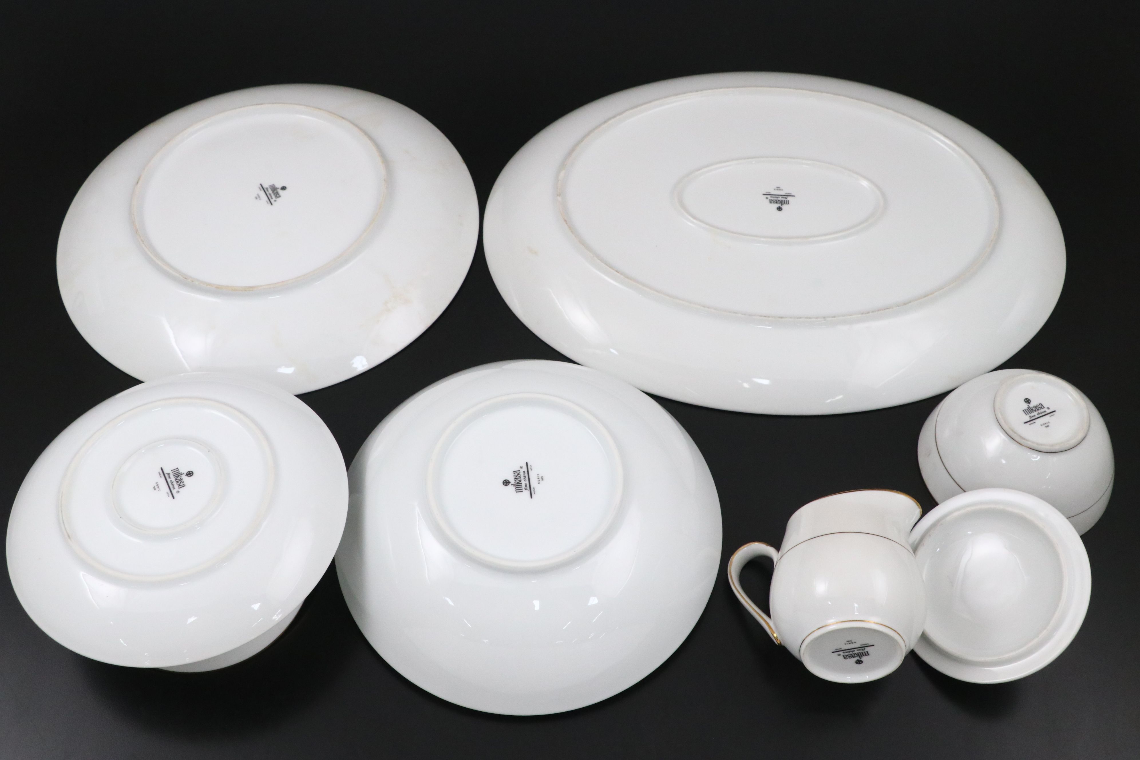 Mikasa "Doric" Gilt Trim Ceramic Dinnerware