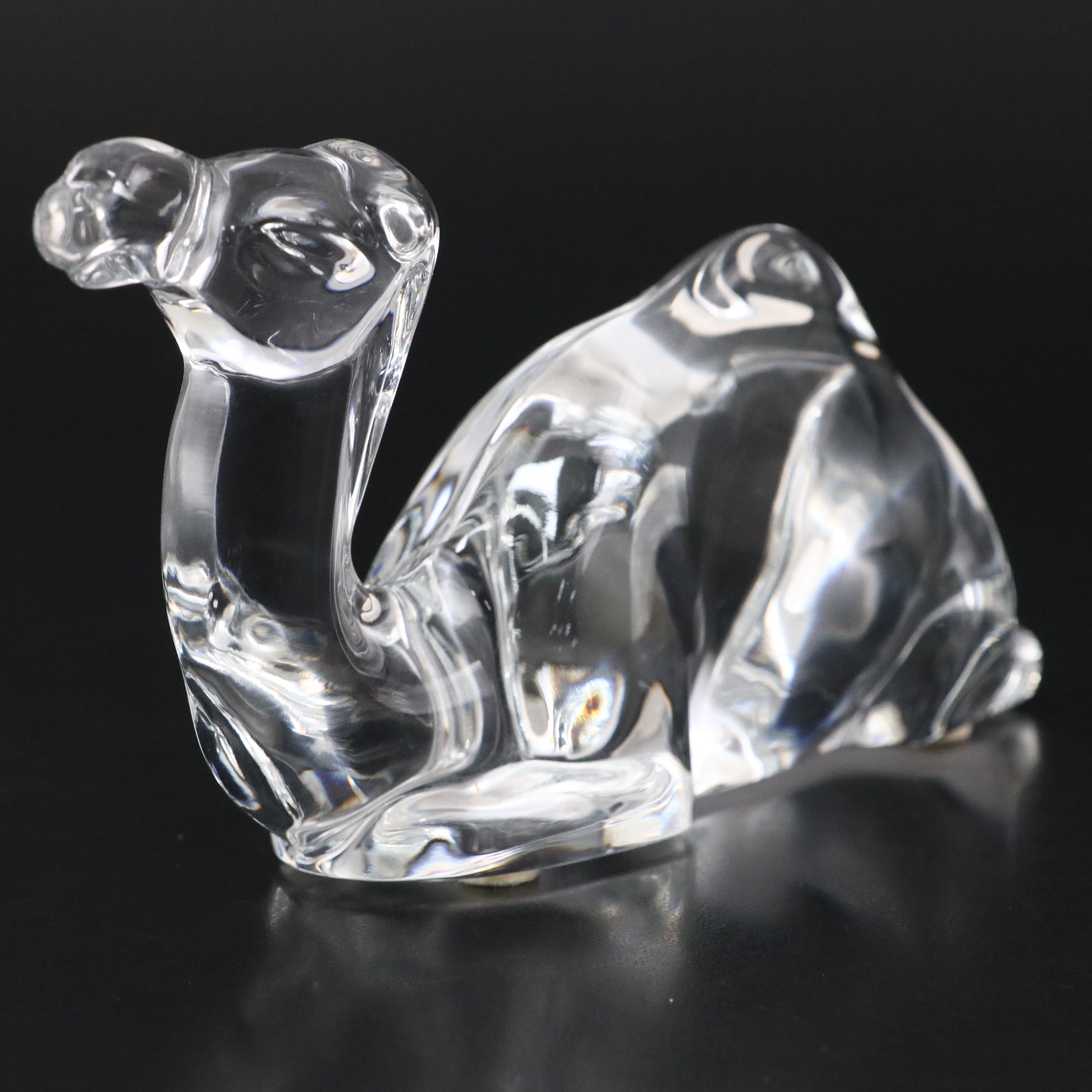 Baccarat "Lying Camel" Crystal Figurine