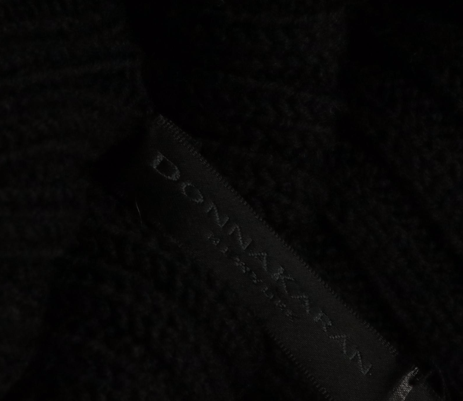 Donna Karan Chunky Knit Wool Mock Neck Sweater and Rib Knit Turtleneck