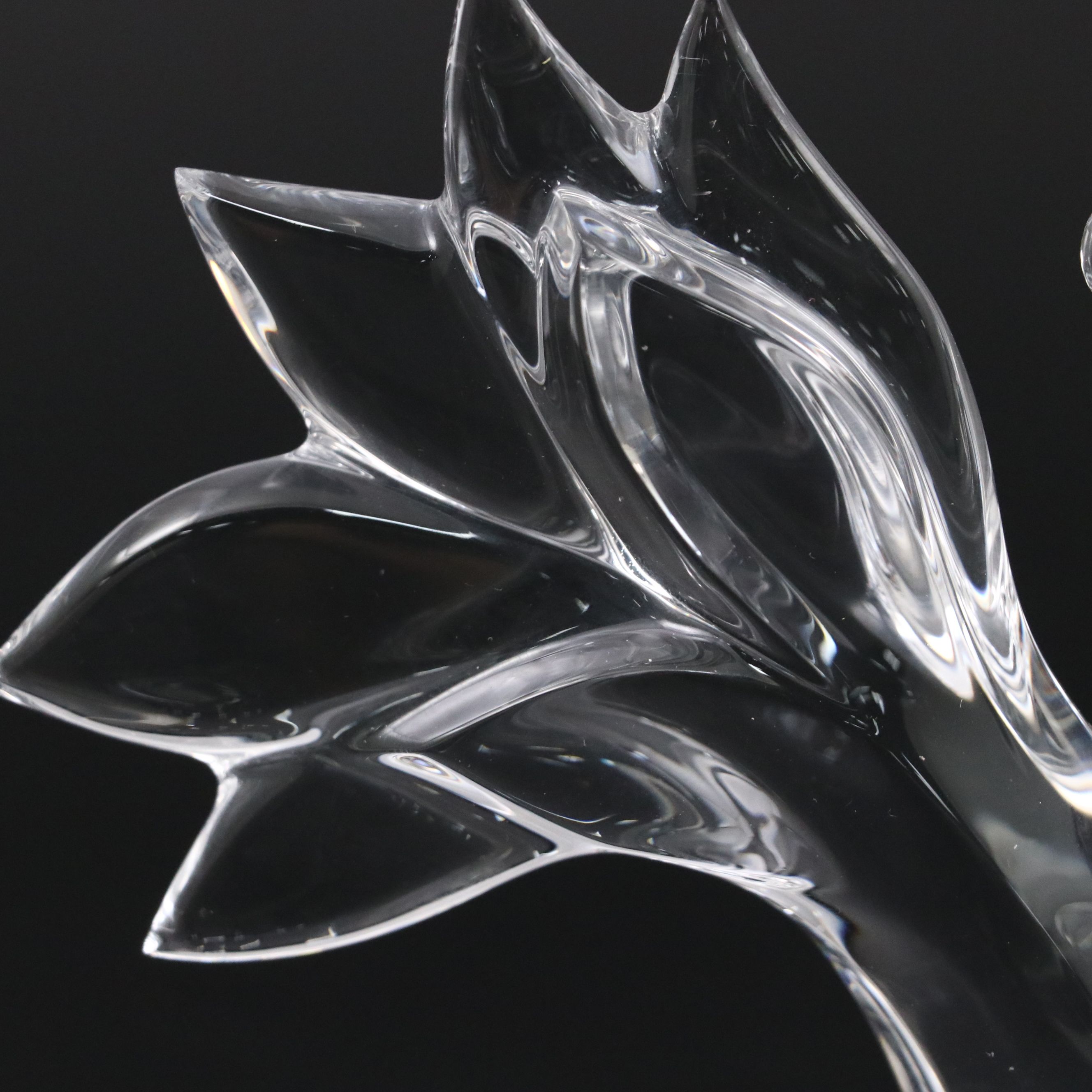 Robert Rigot for Baccarat "Koala in Palm Tree" Crystal Figurine