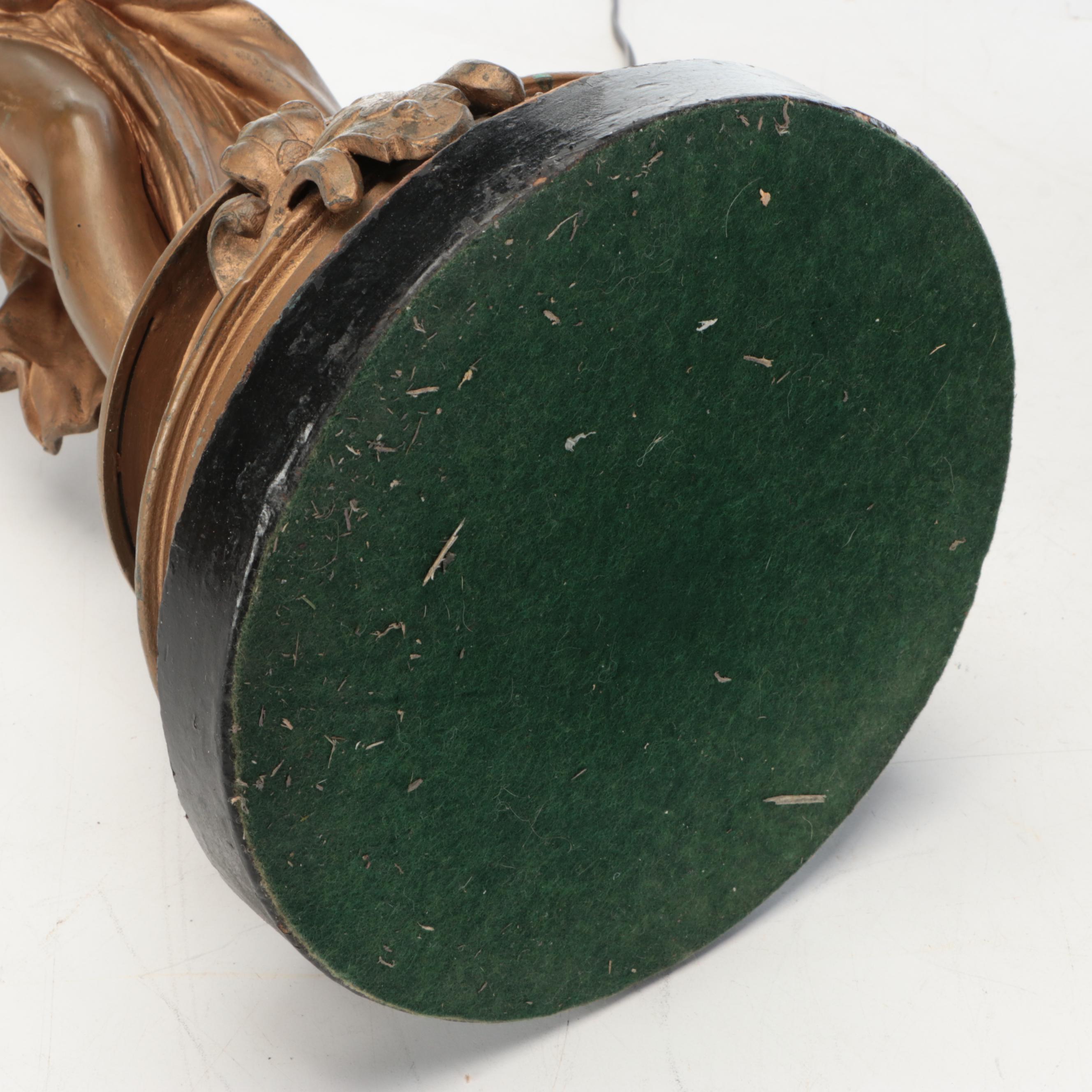 Greco-Roman Women Statuette Baluster Table Lamps