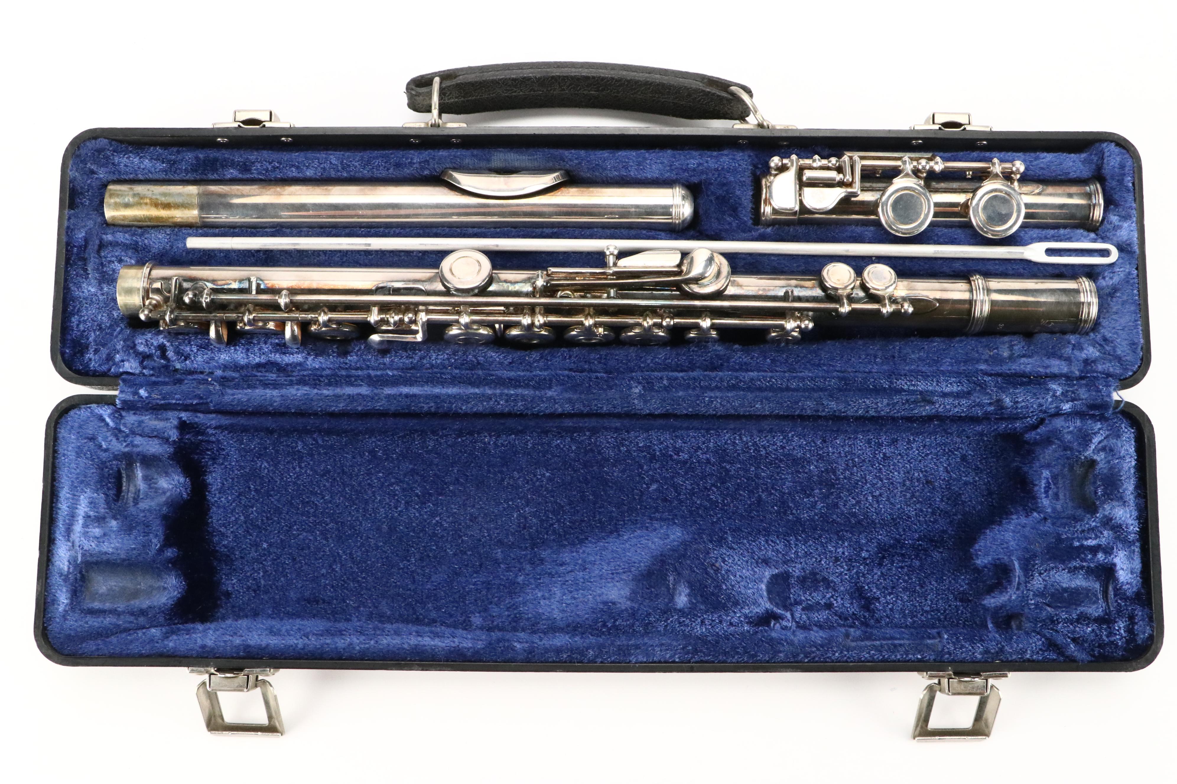 W.T. Armstrong Silver Plate Flute with Case