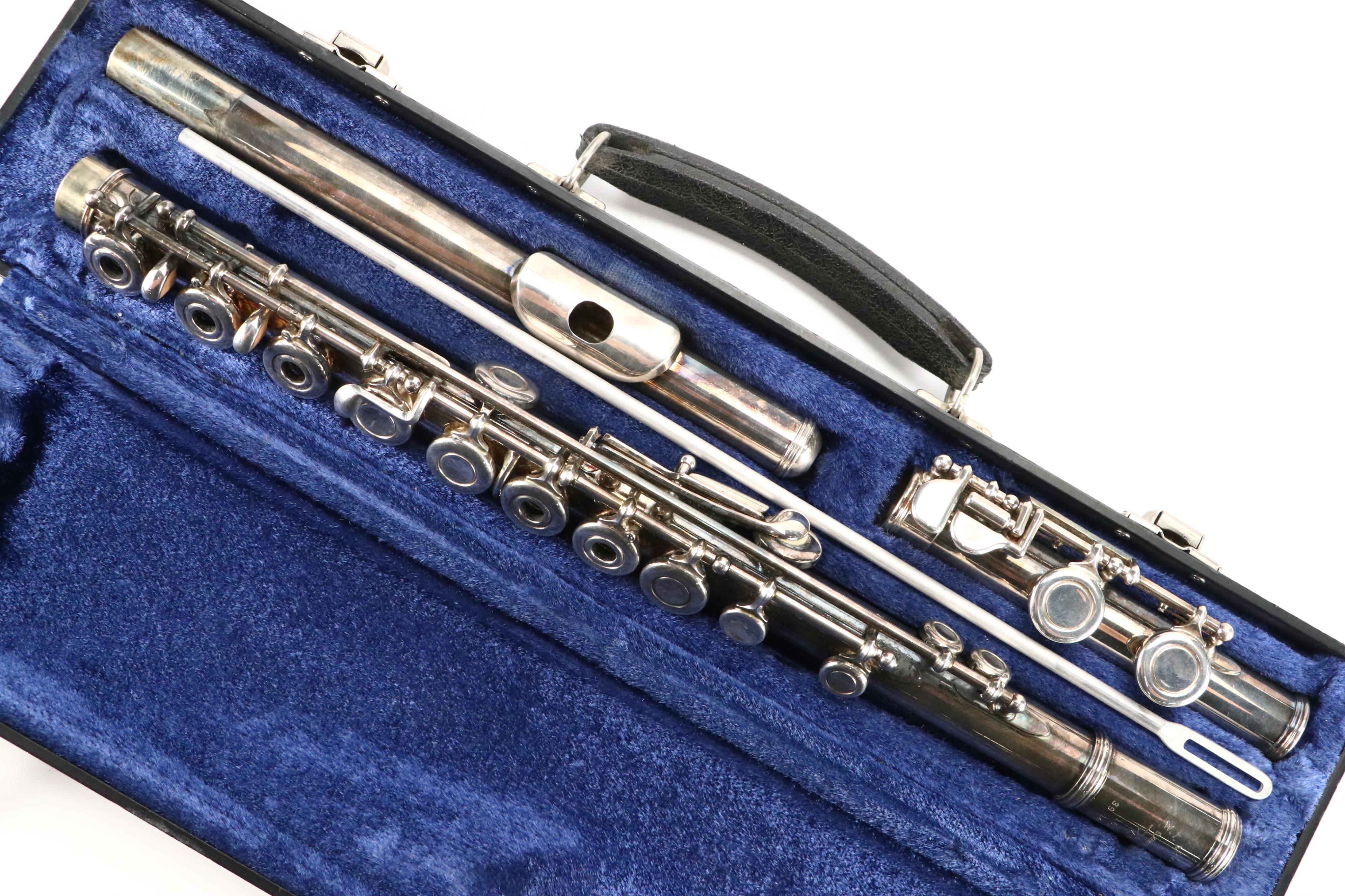 W.T. Armstrong Silver Plate Flute with Case