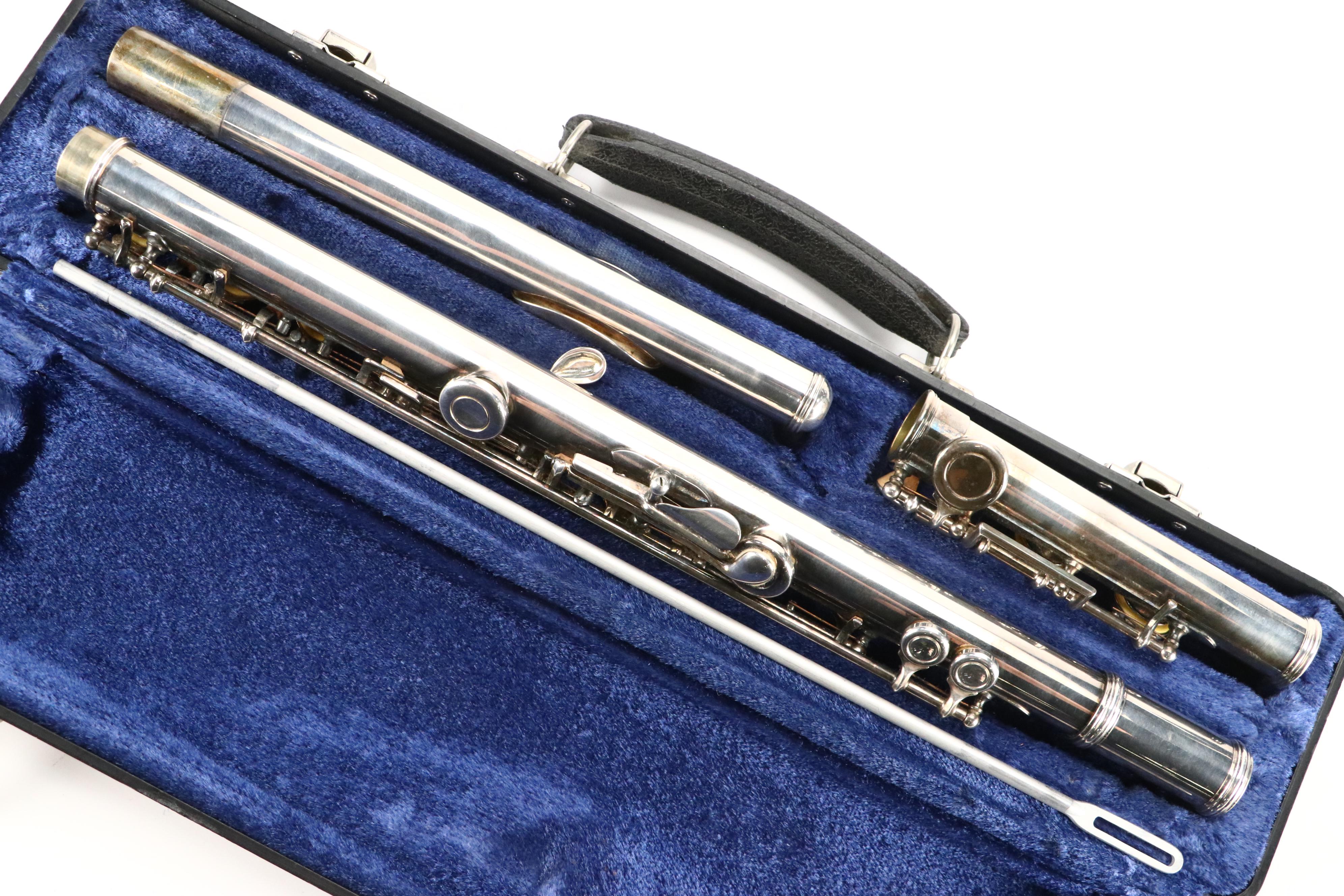 W.T. Armstrong Silver Plate Flute with Case