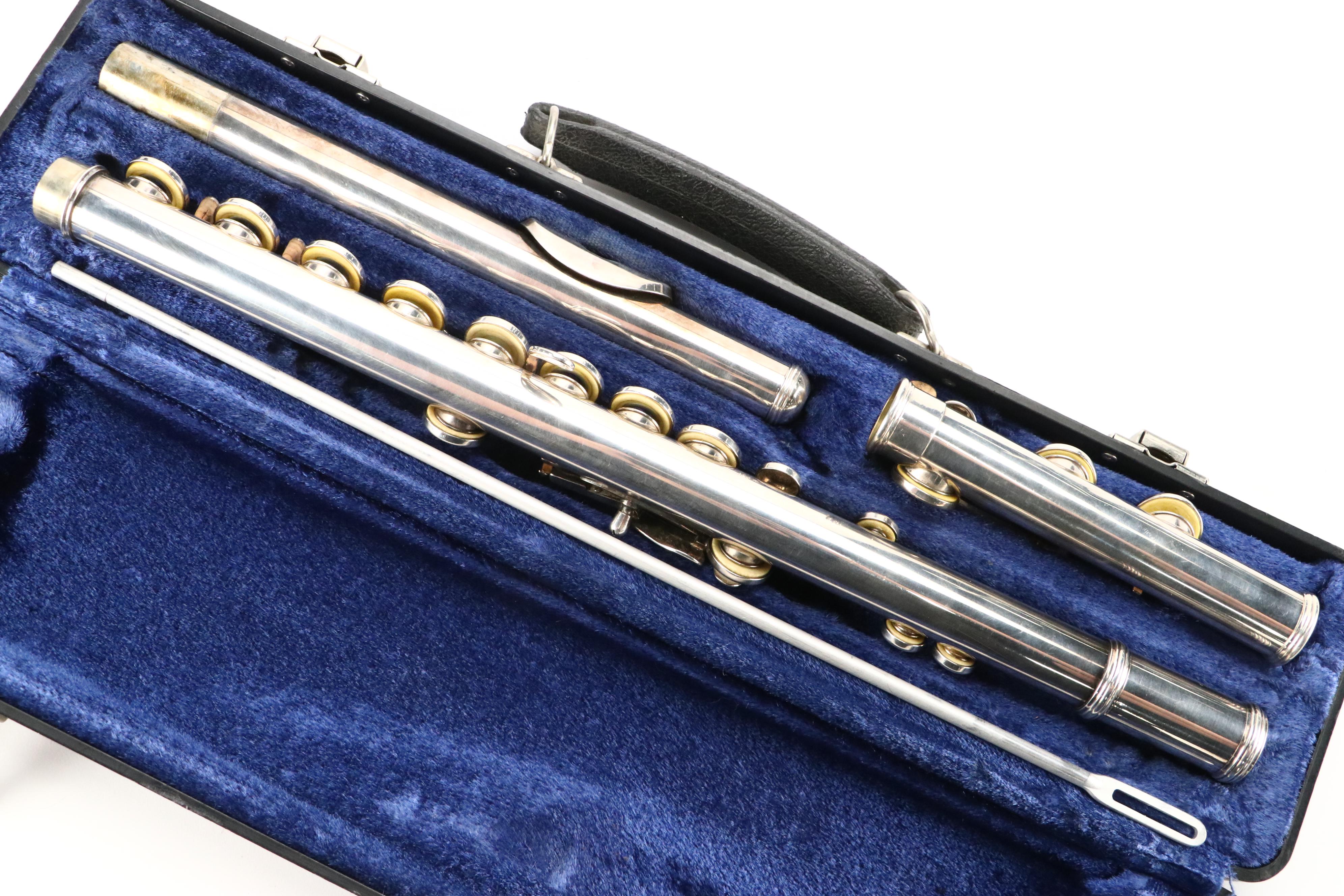 W.T. Armstrong Silver Plate Flute with Case