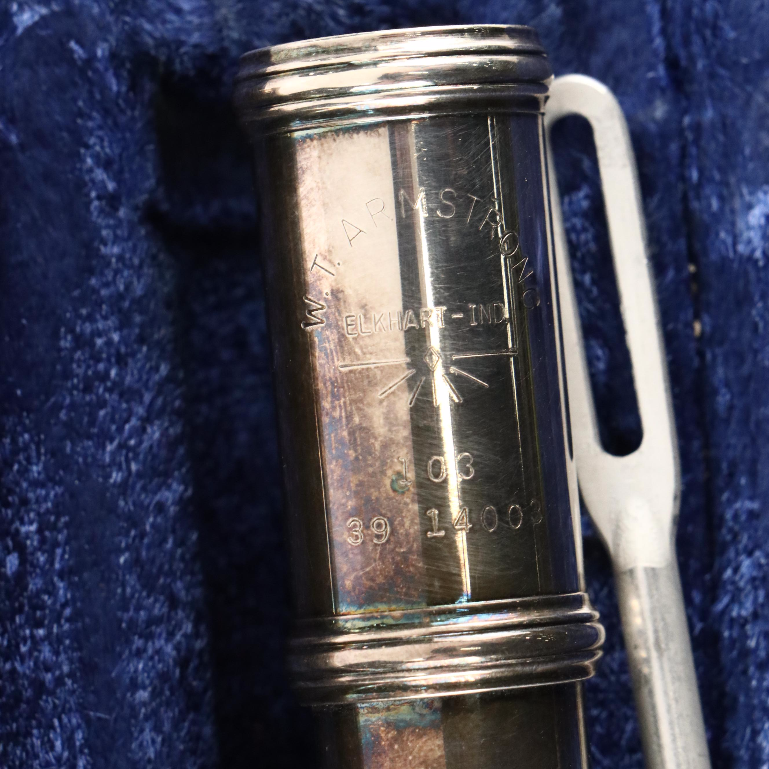 W.T. Armstrong Silver Plate Flute with Case