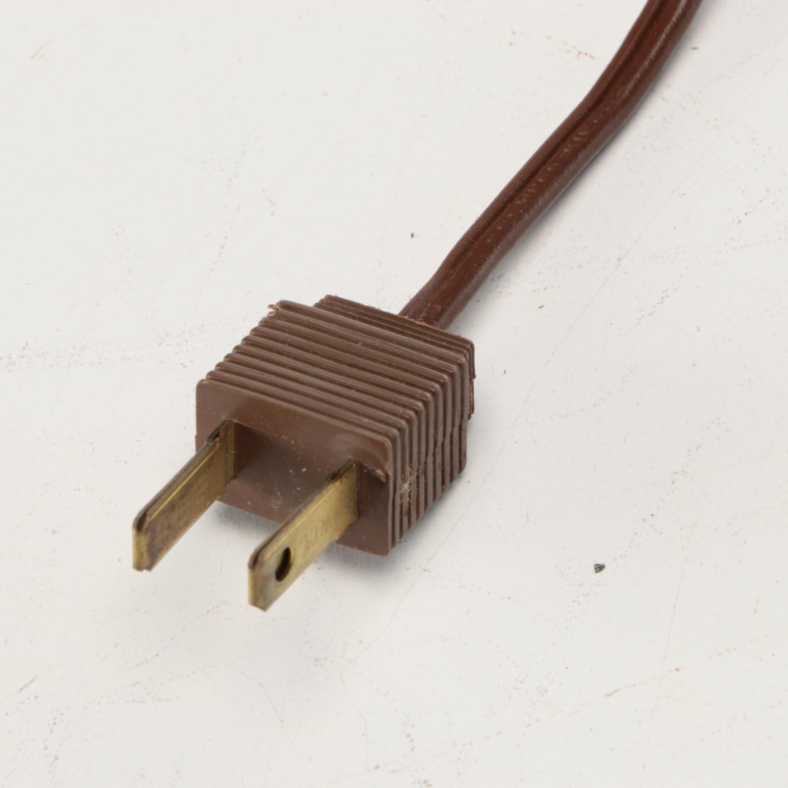 French Black Porcelain Oil Lamp Style Table Lamp