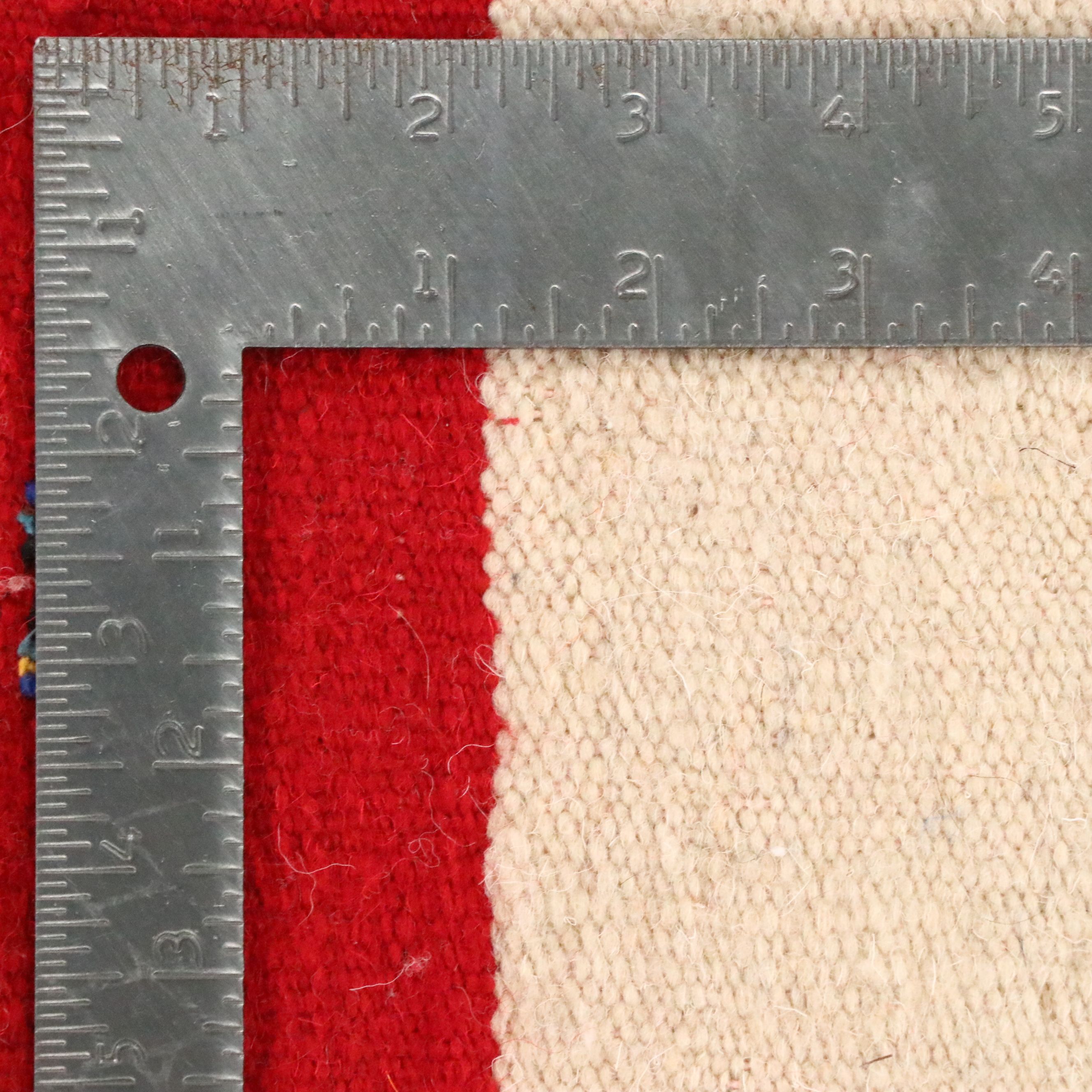 3'2 x 5' Handwoven Moroccan Block Pattern Accent Rug