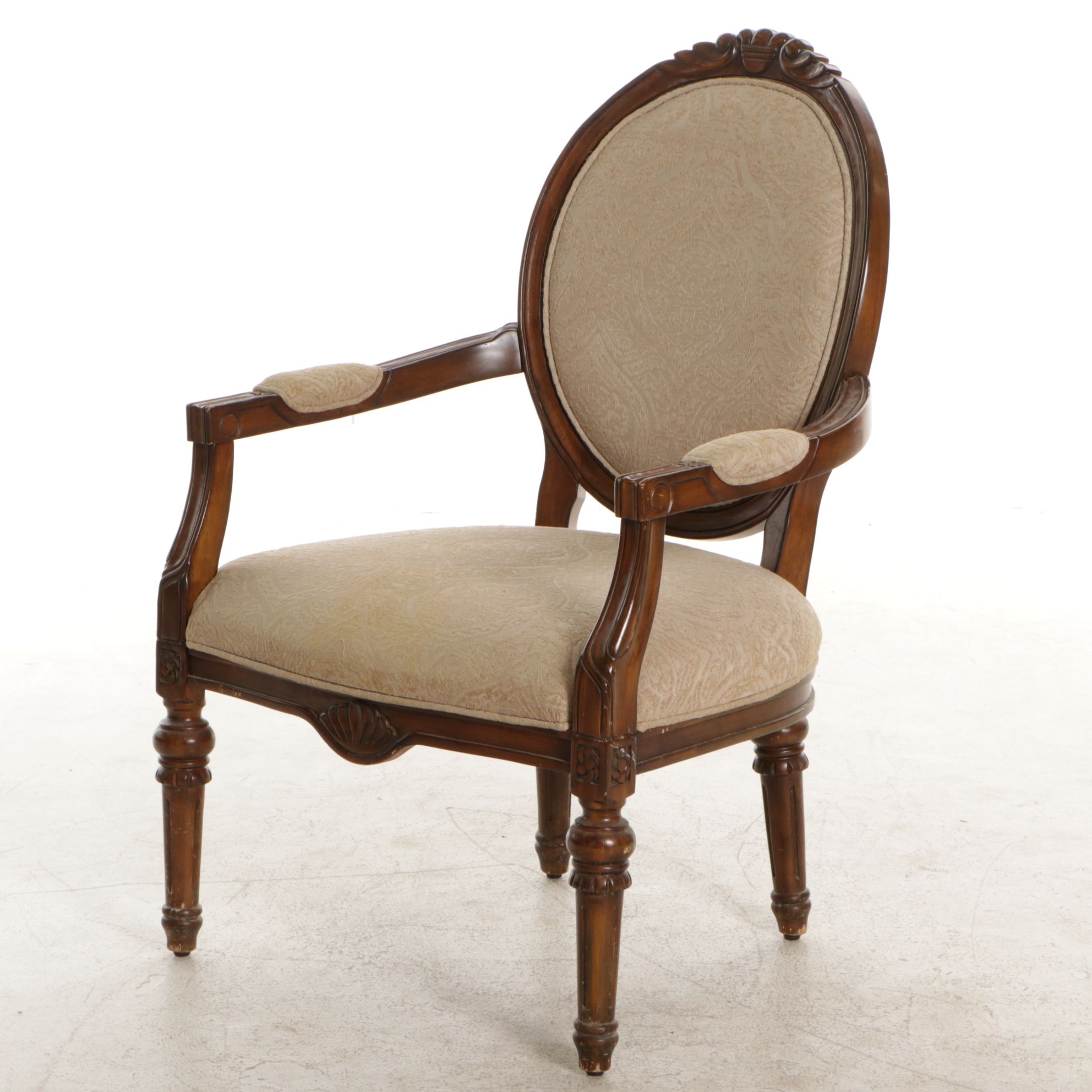 Louis XVI Style Oval Back Armchair
