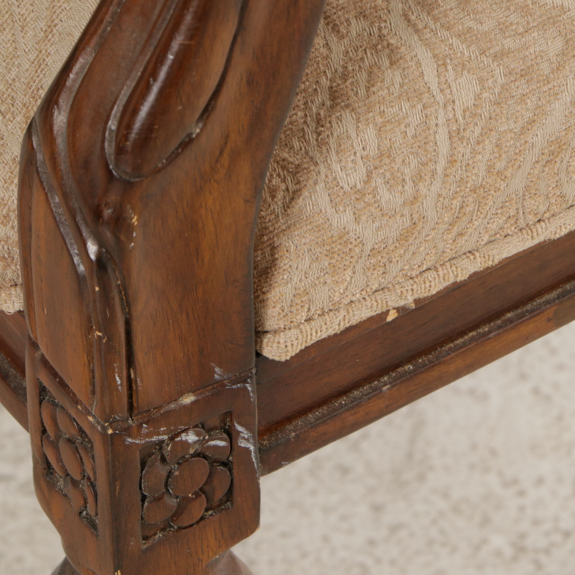 Louis XVI Style Oval Back Armchair