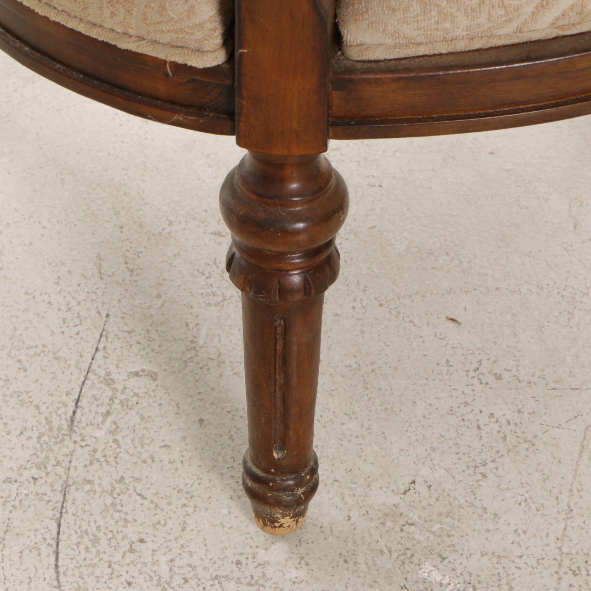 Louis XVI Style Oval Back Armchair