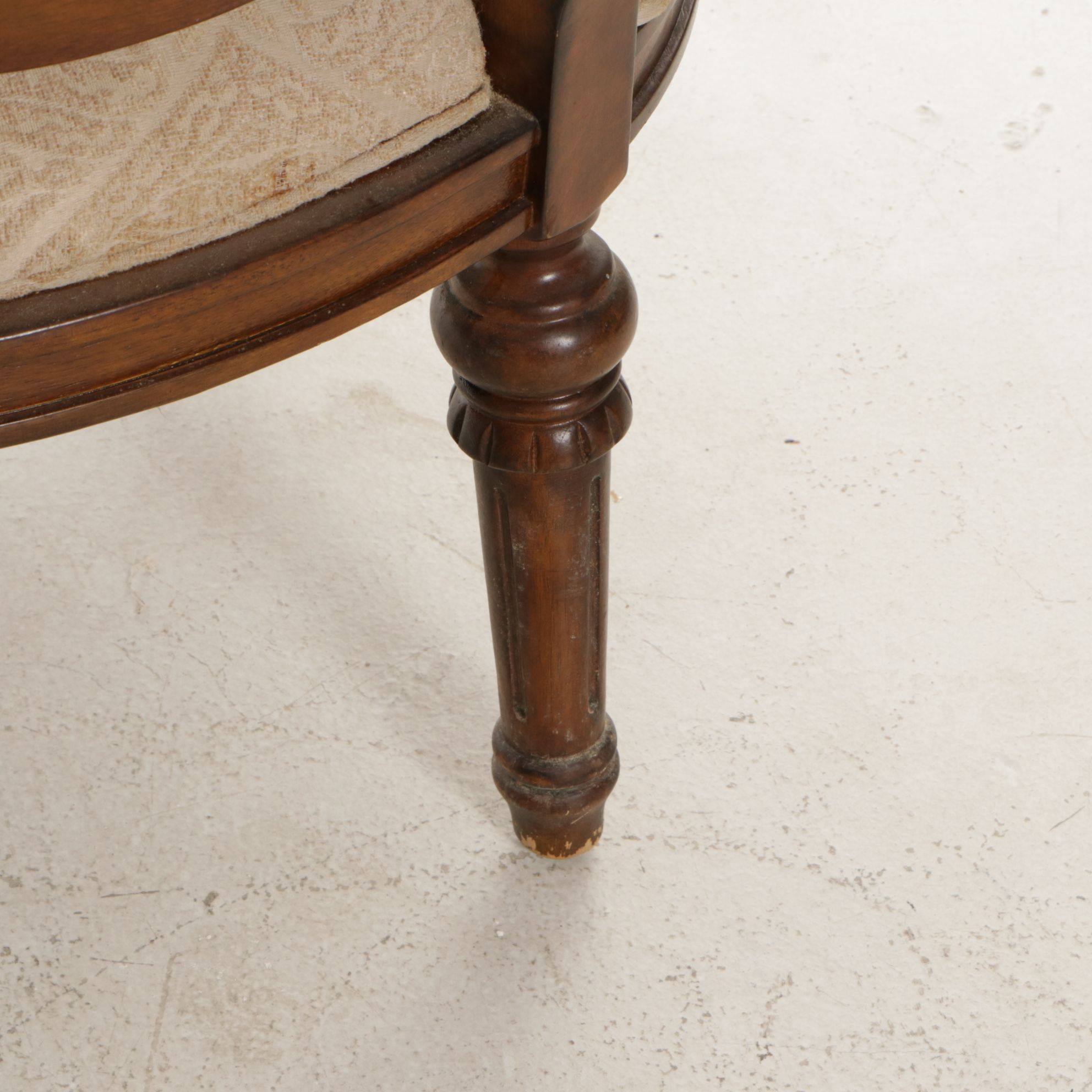 Louis XVI Style Oval Back Armchair