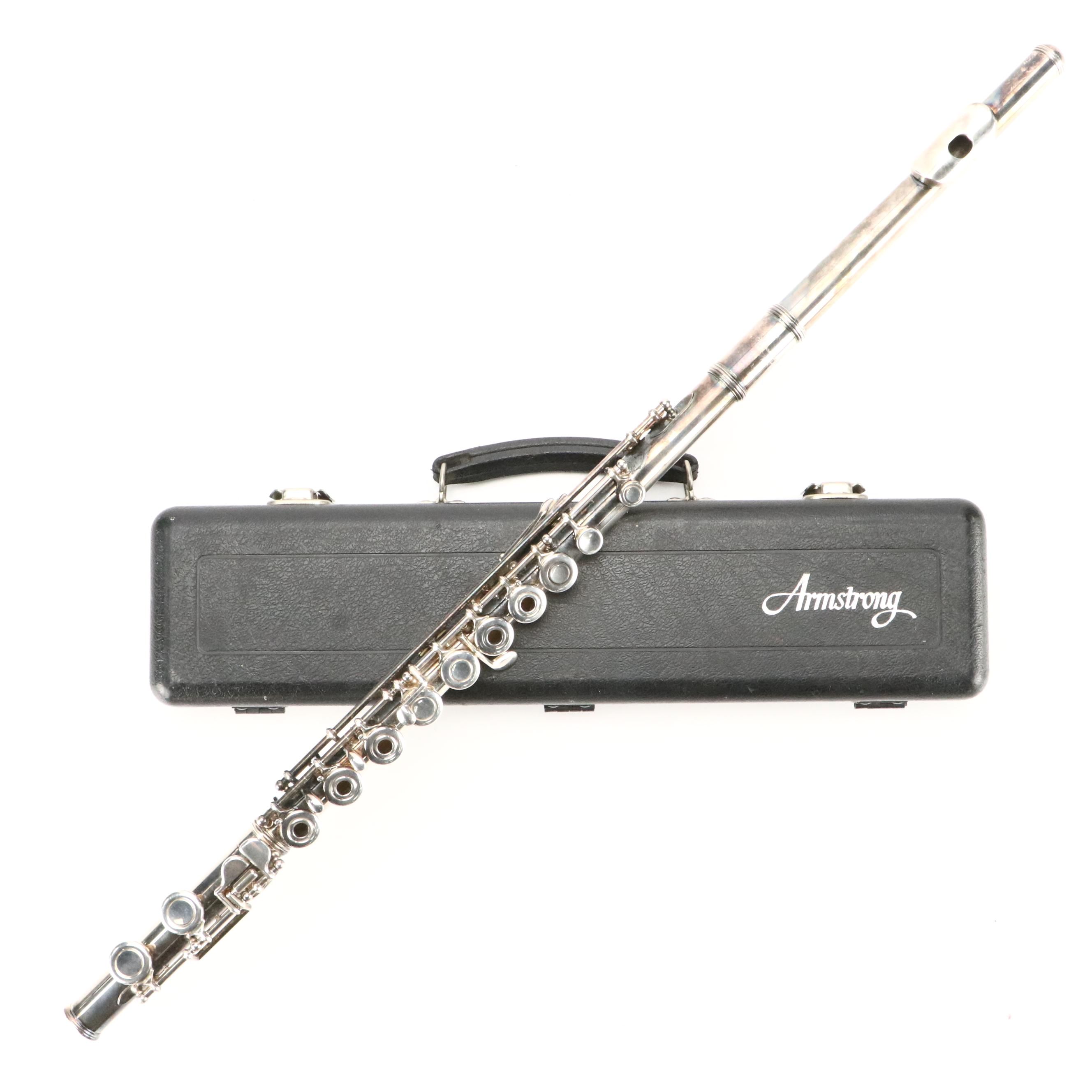 W.T. Armstrong Silver Plate Flute with Case
