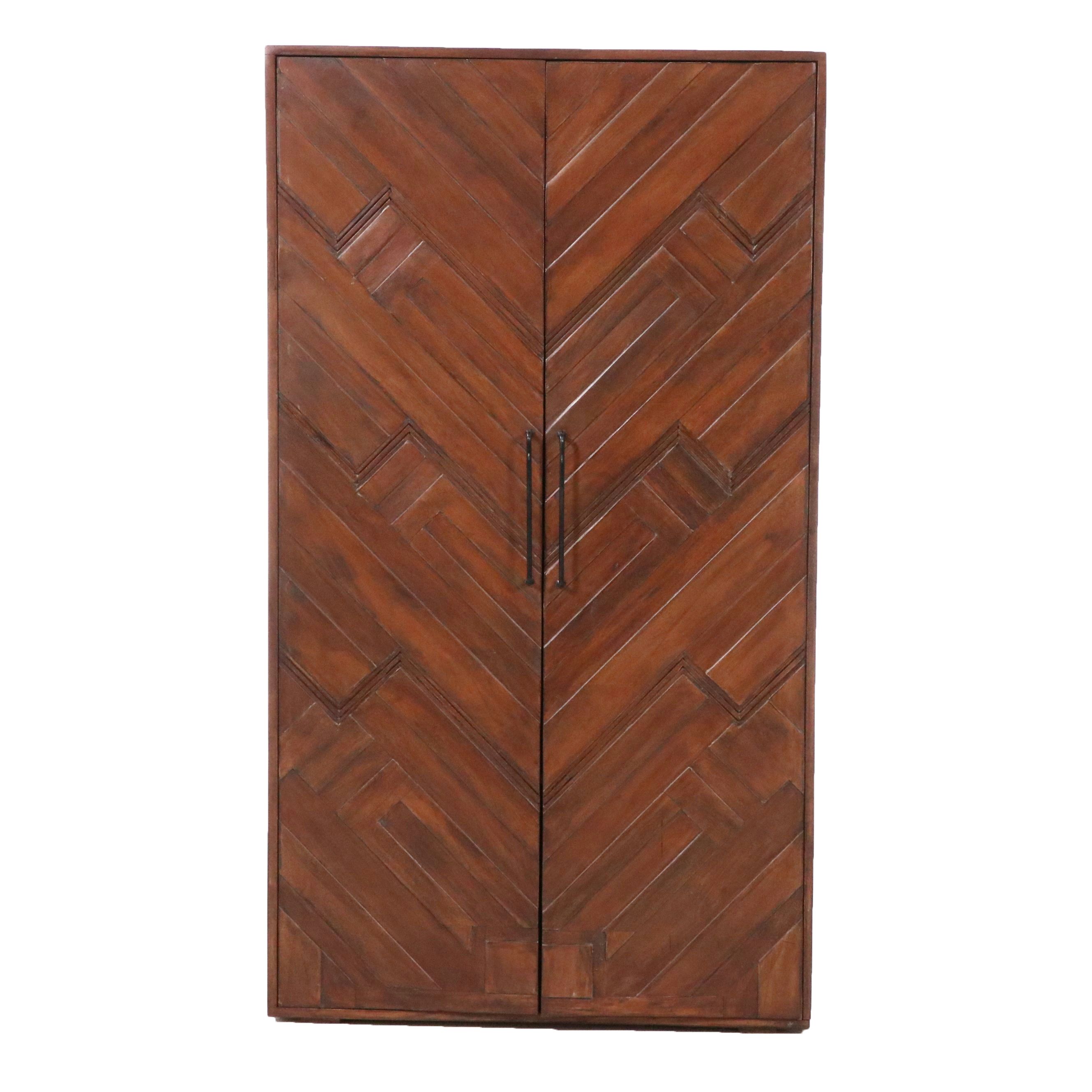 Modern Art Deco Style Wooden Cabinet