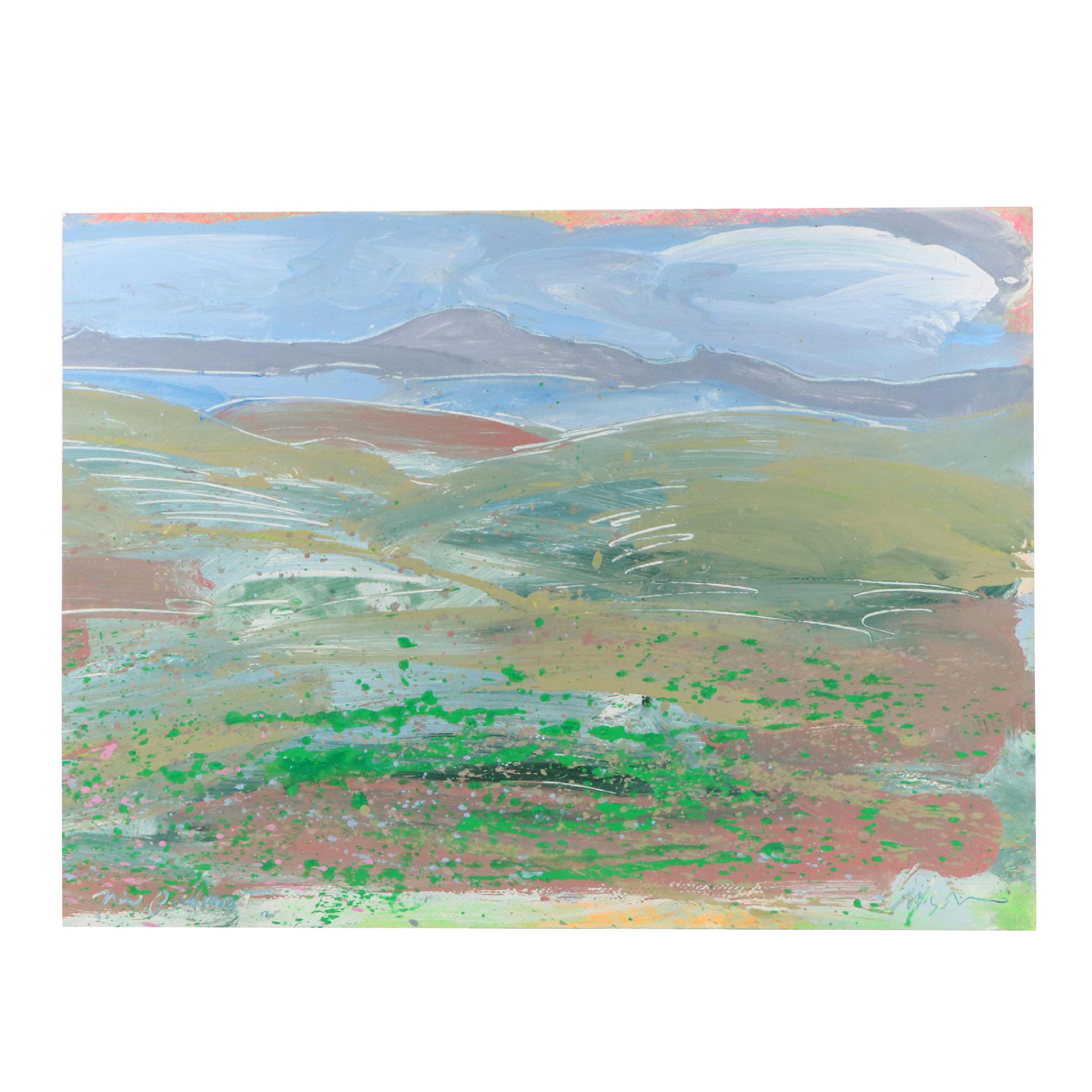 Harry Hilson Modern Oil Painting of Landscape, Late 20th Century