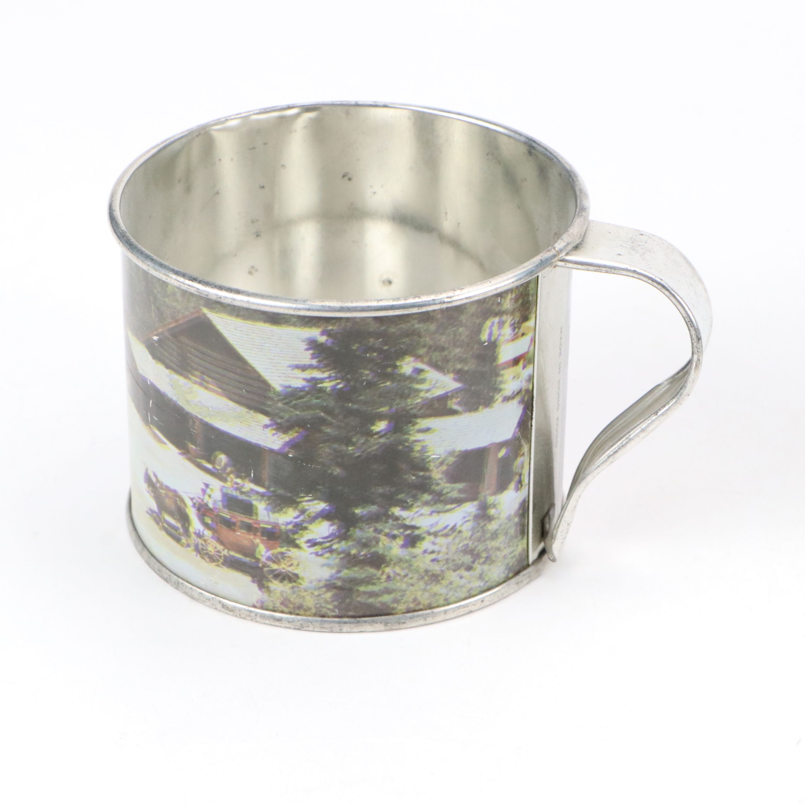 Kraft "Swanky Swigs" Children's Glasses with Ponderosa Ranch Pictorial Tin Cups