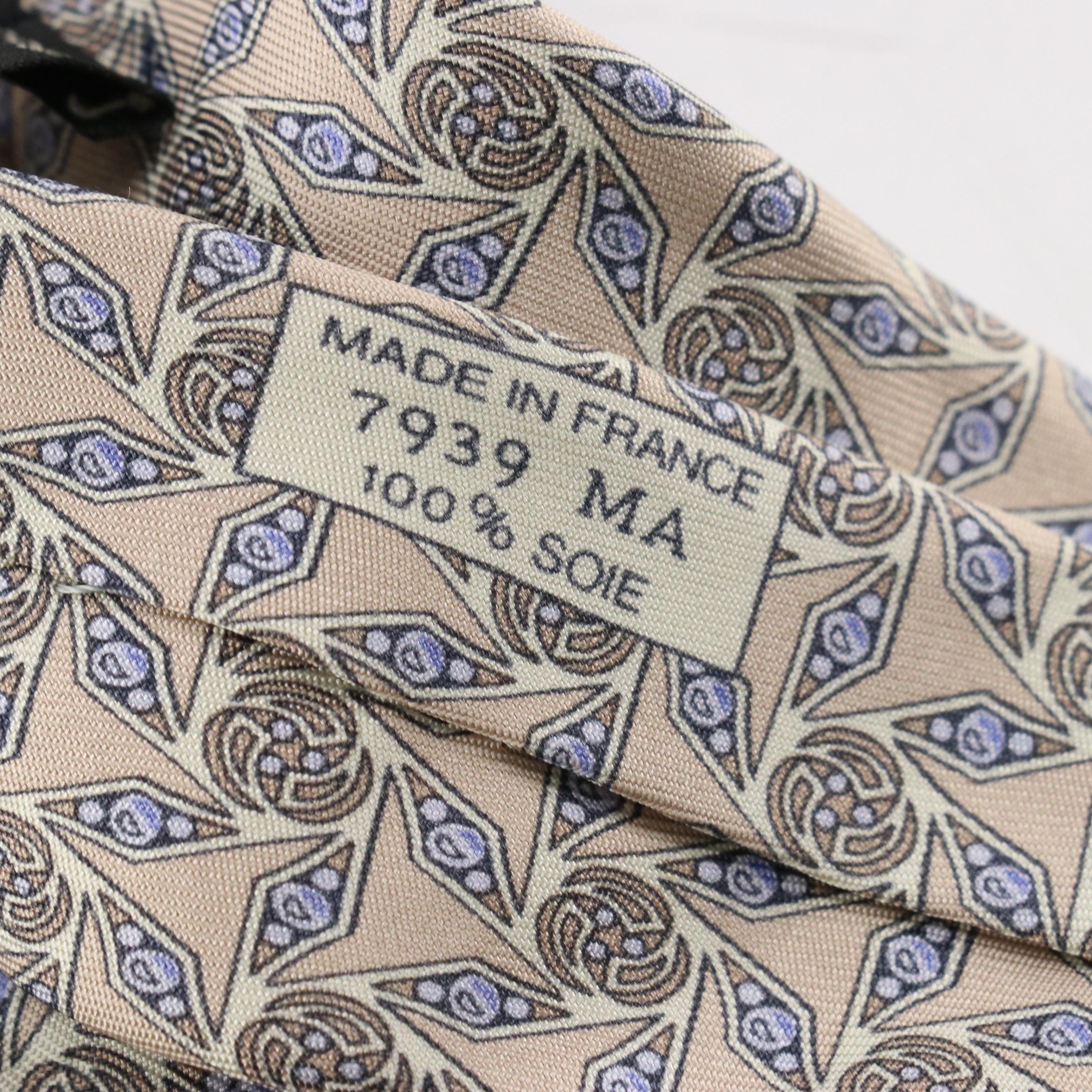 Hermès Silk Printed and Boxelder Chicago Architecture Foundation Silk Neckties