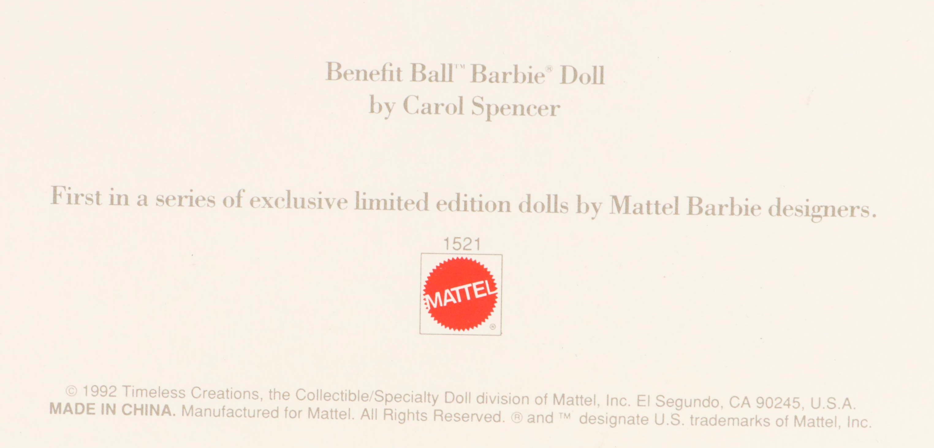 Barbie "Midnight Gala" and "Benefit Ball" Classique Collection Dolls