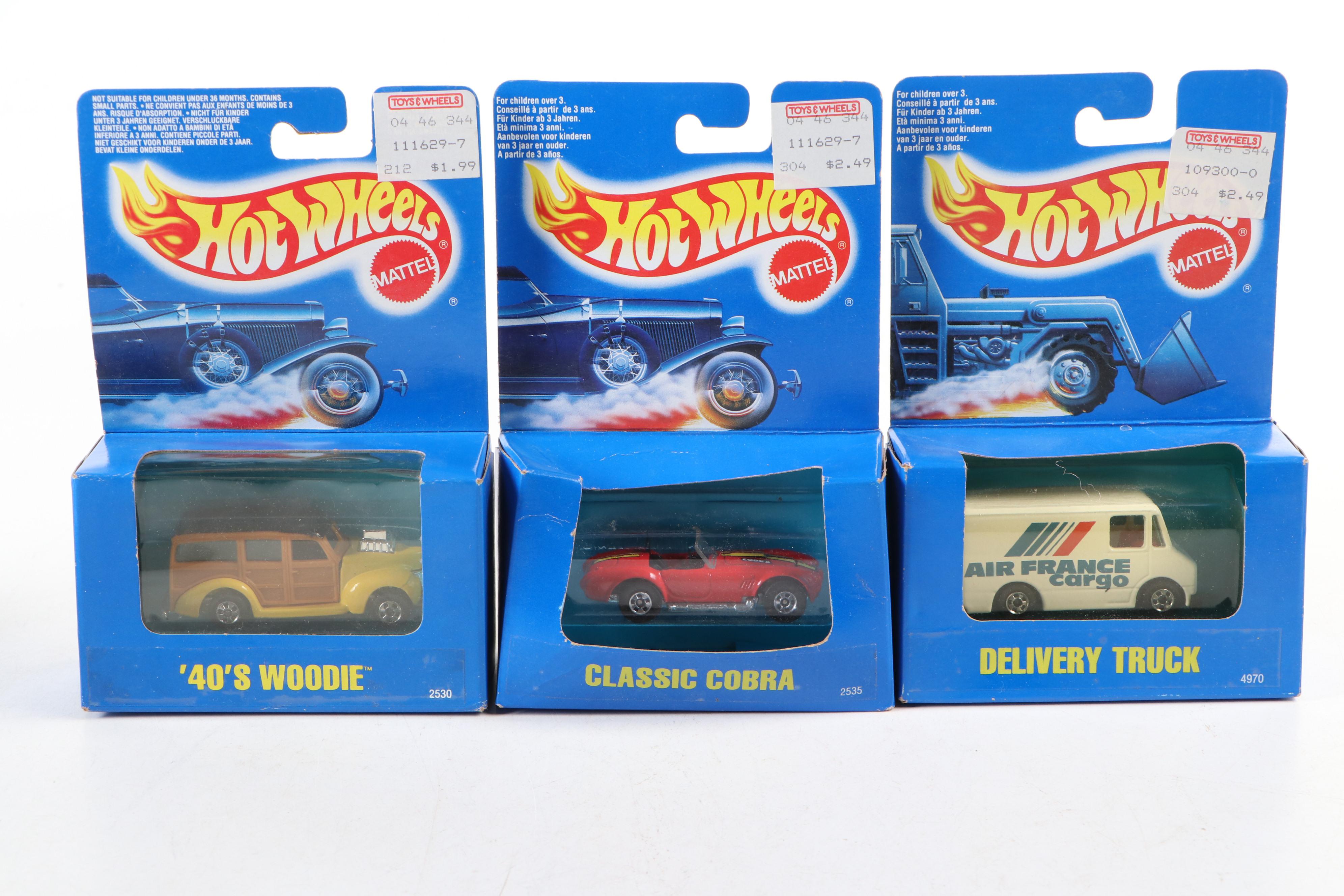 Hot Wheels "Ice Cream Truck" "Delivery Truck" and More Toy Cars, 1990–1991
