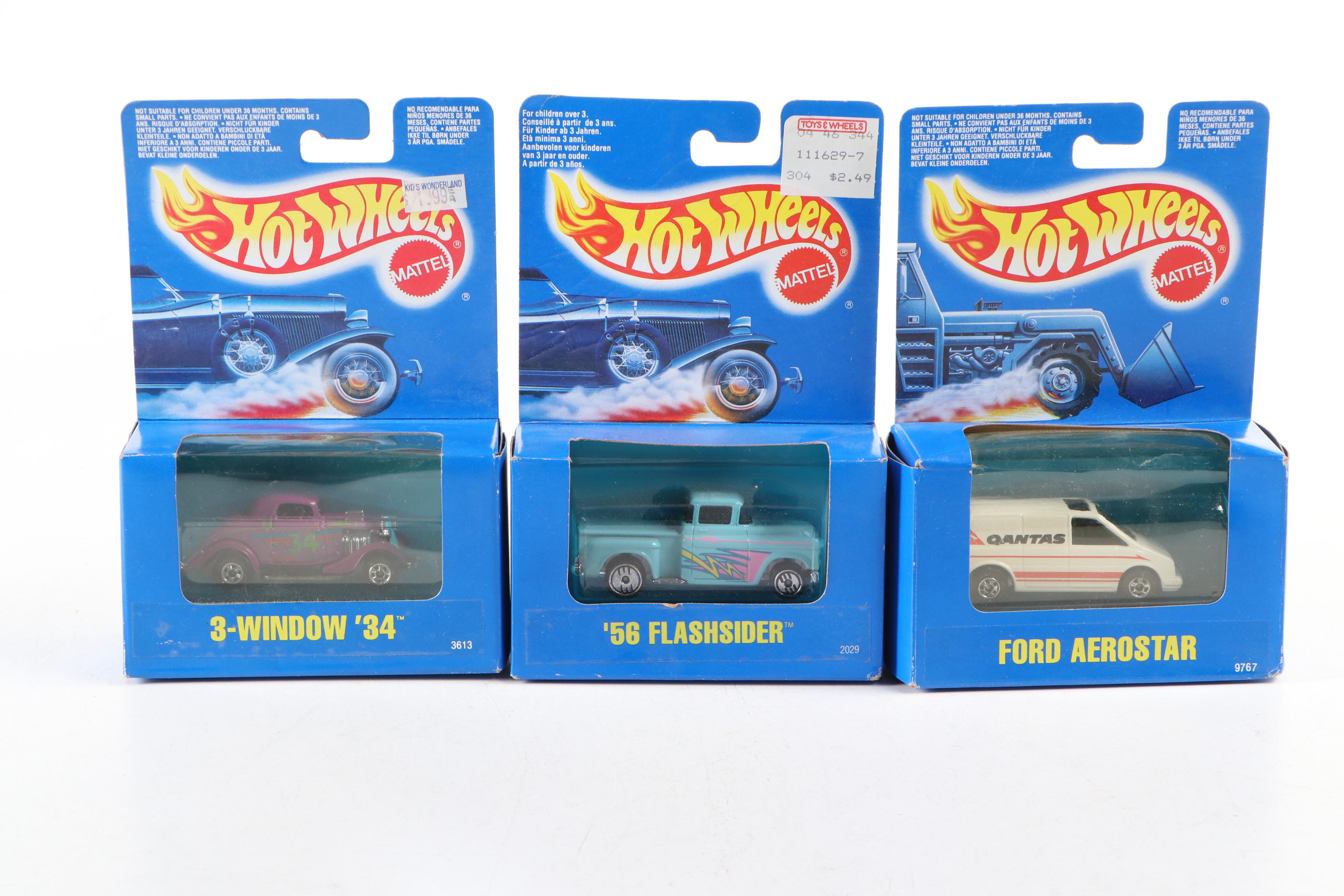 Hot Wheels "Ice Cream Truck" "Delivery Truck" and More Toy Cars, 1990–1991