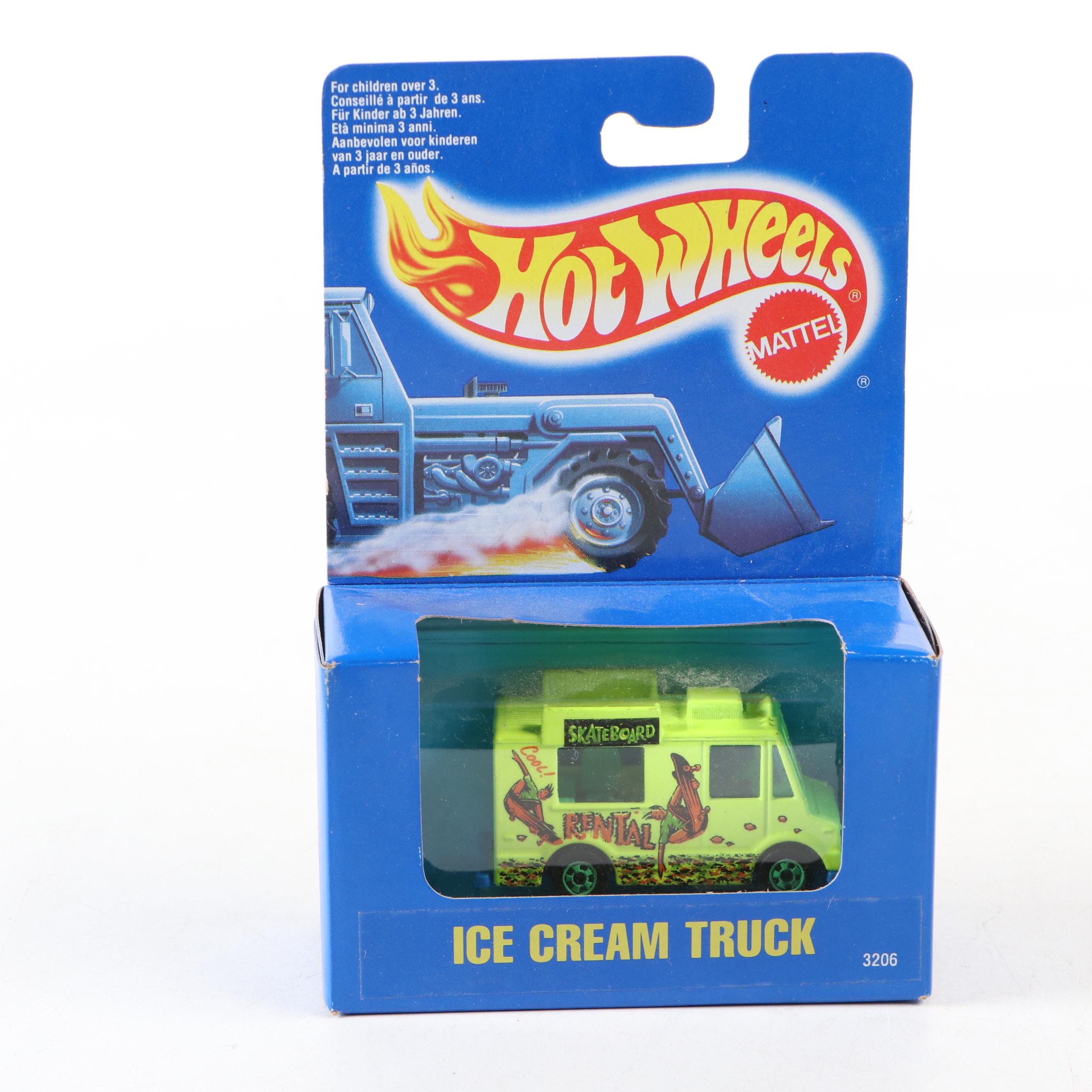 Hot Wheels "Ice Cream Truck" "Delivery Truck" and More Toy Cars, 1990–1991