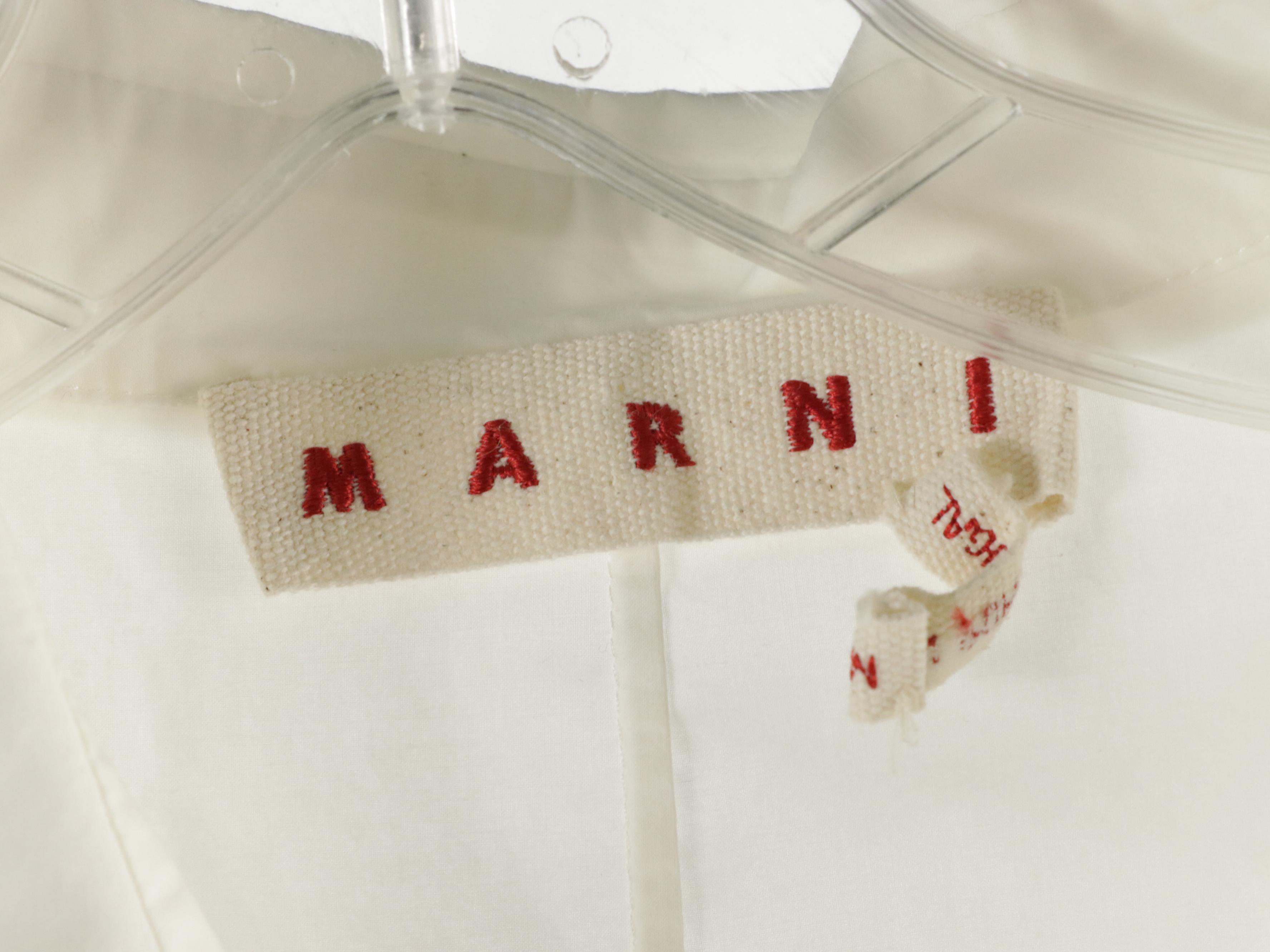 Marni Ruffled and Floral Print Blouses, Patterned Cotton Blend Batwing Sweater