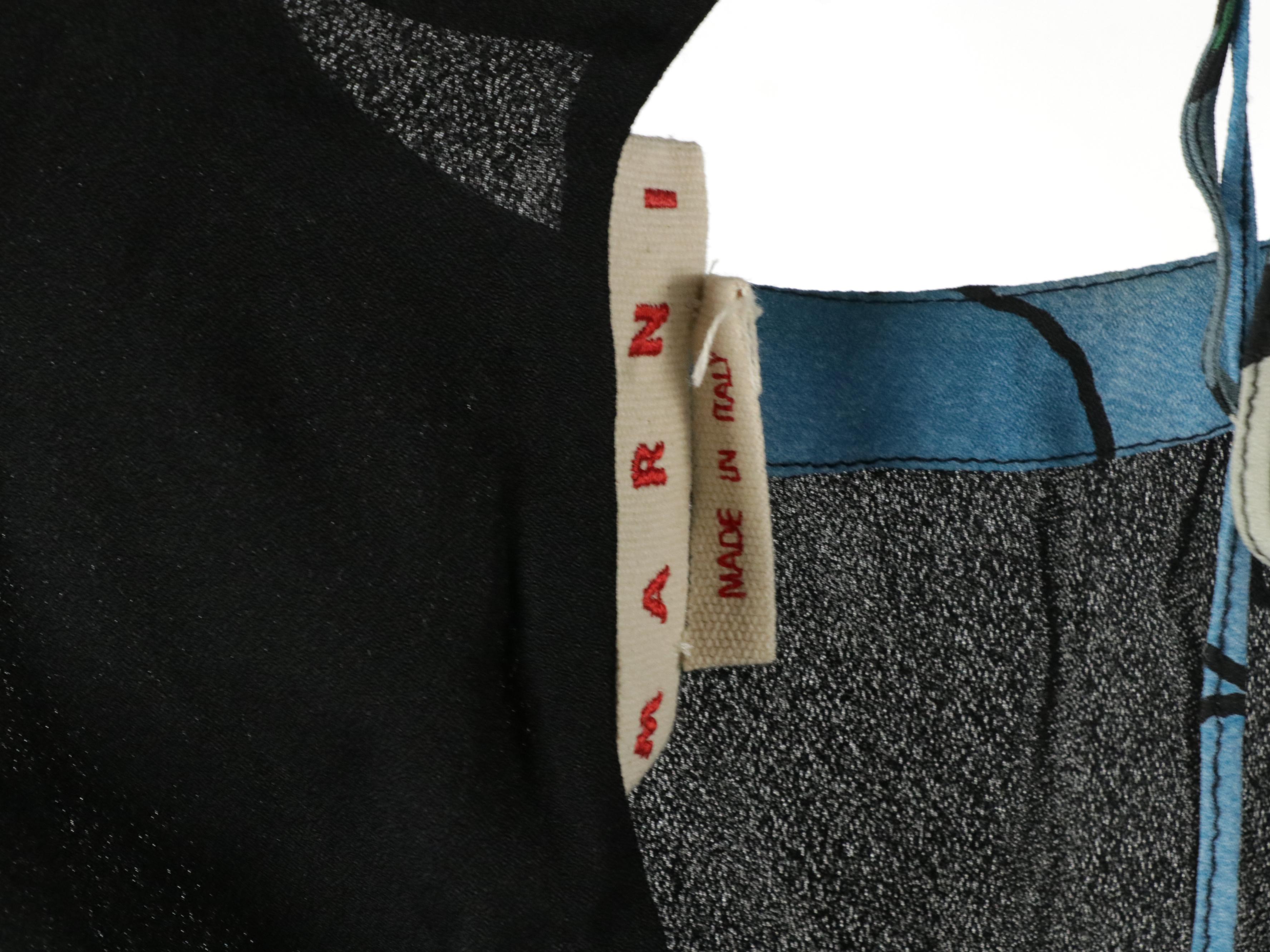 Marni Ruffled and Floral Print Blouses, Patterned Cotton Blend Batwing Sweater