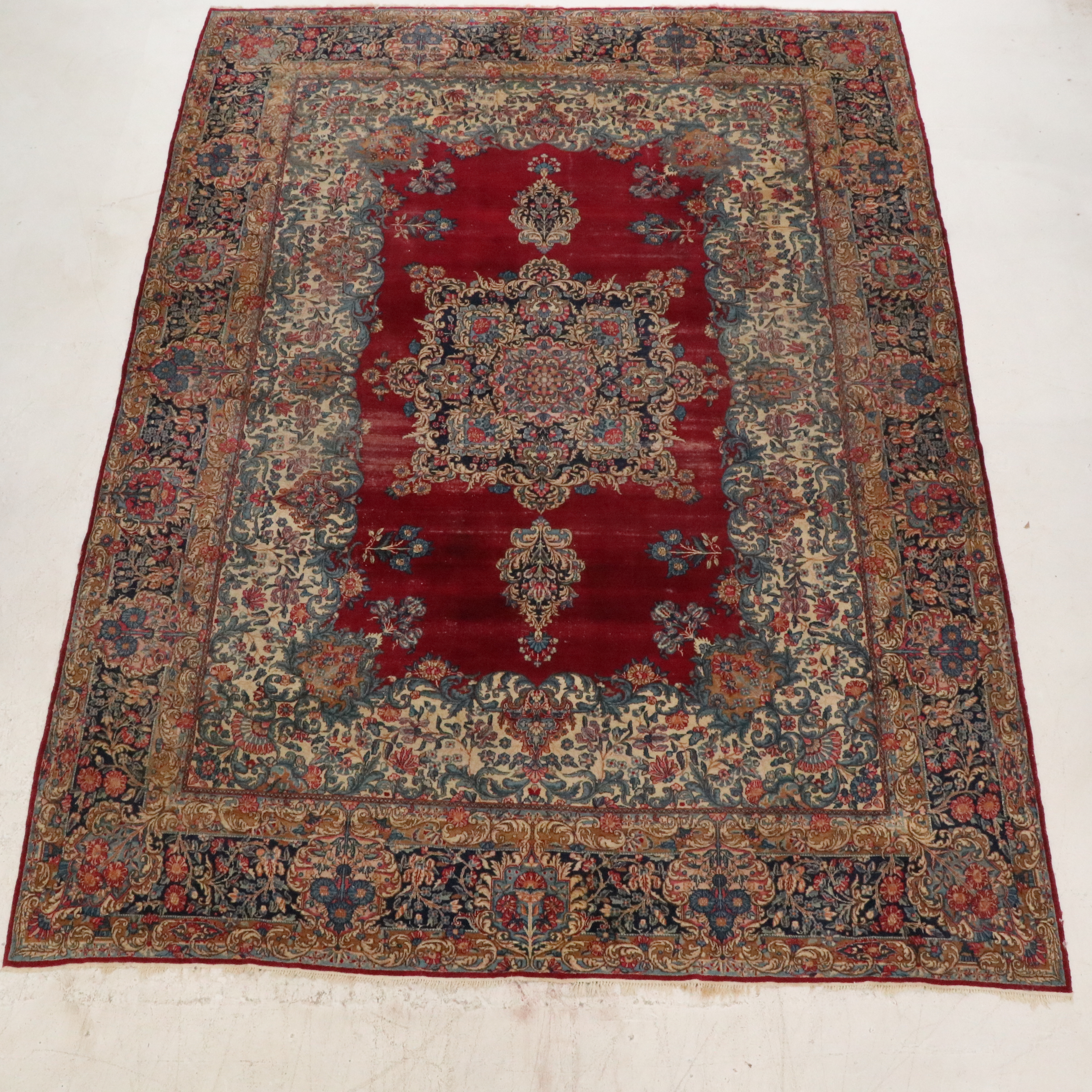 9'7 x 13'3 Hand-Knotted Persian Tabriz Room Sized Rug