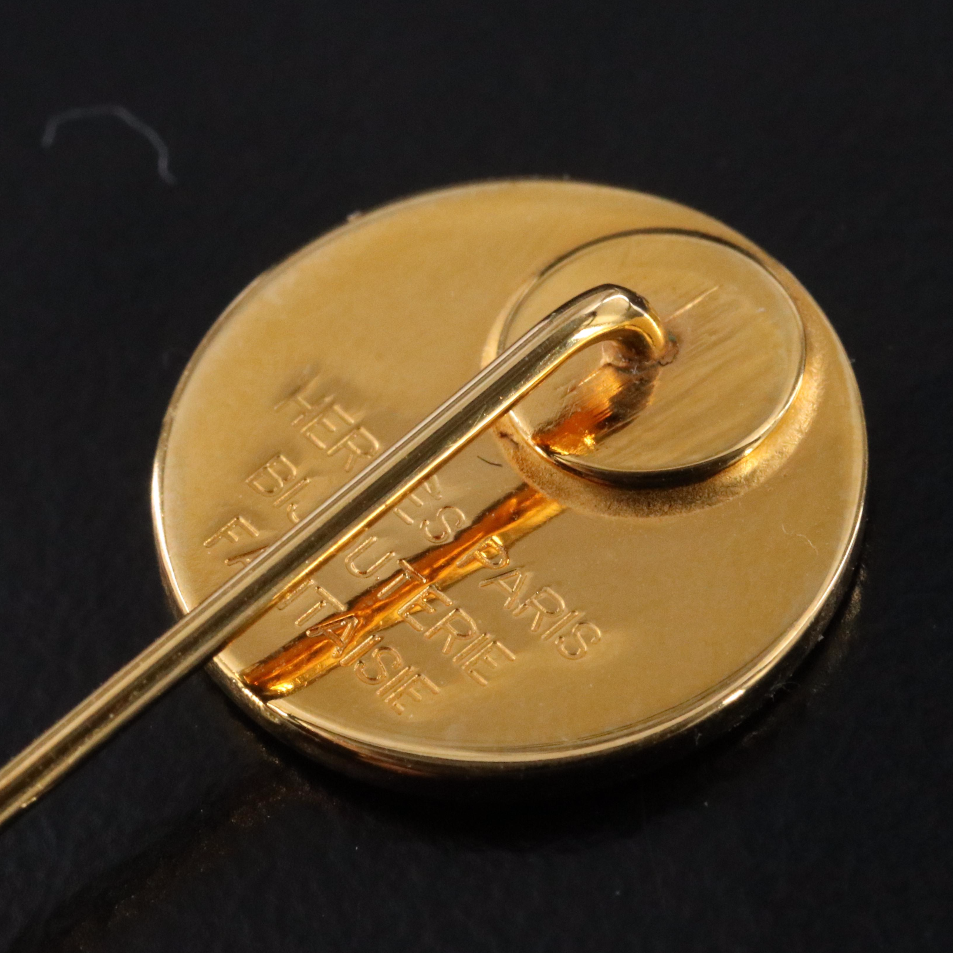 Hermès Paris Clou de Selle Stick Pin