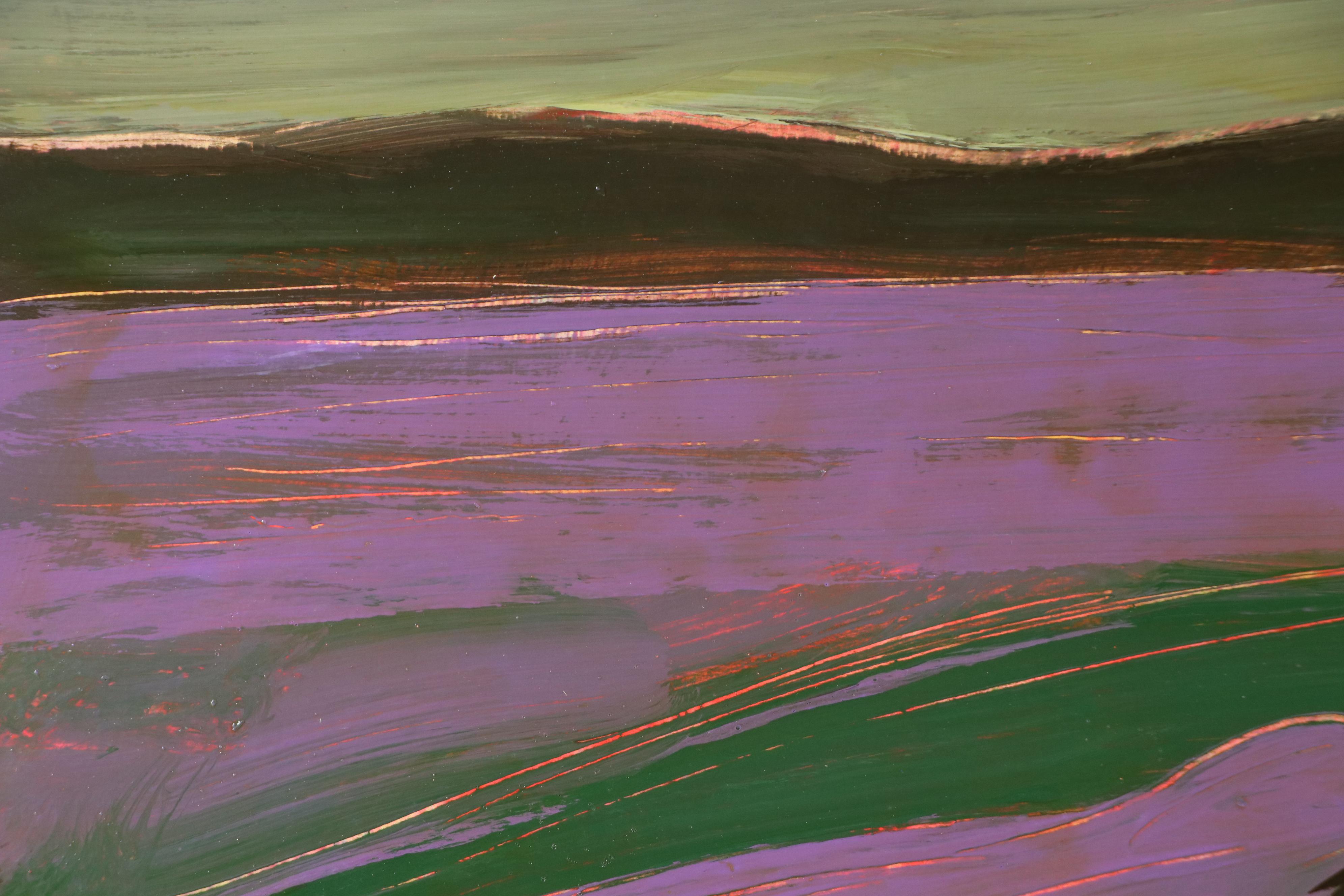 Harry Hilson Abstract Acrylic Painting, Late 20th Century