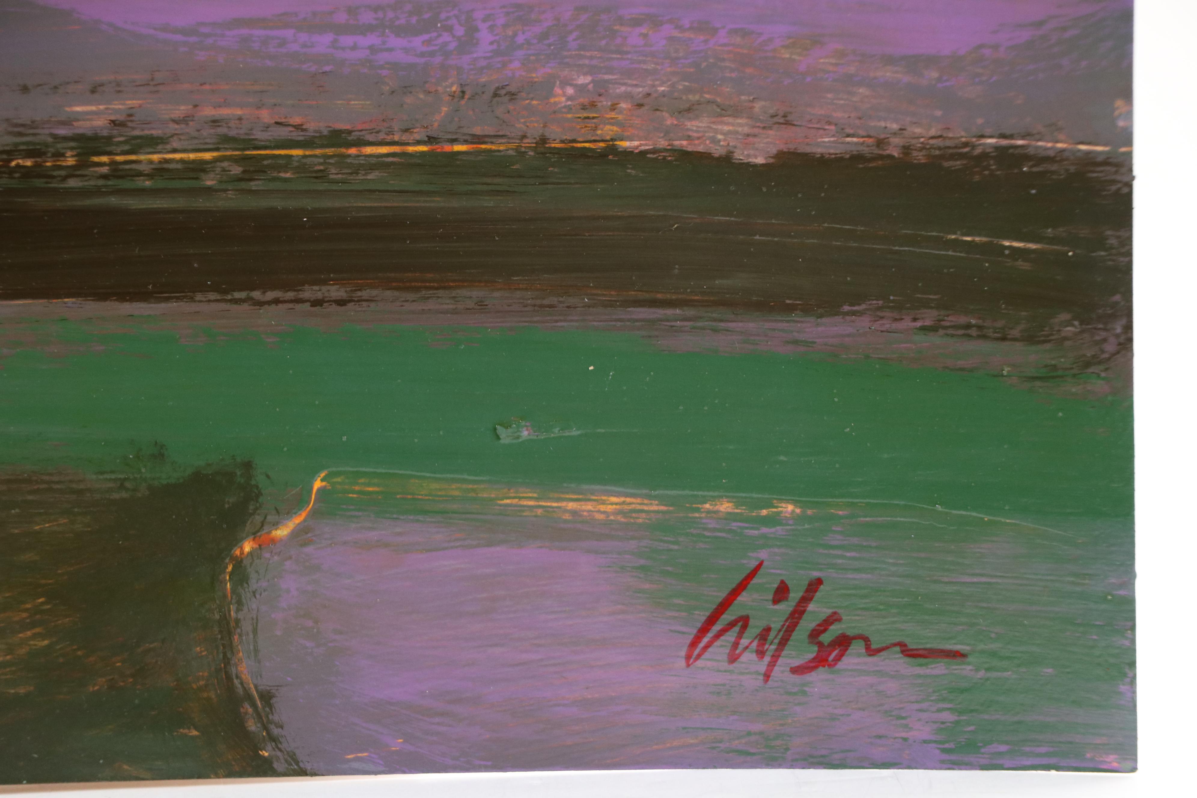 Harry Hilson Abstract Acrylic Painting, Late 20th Century