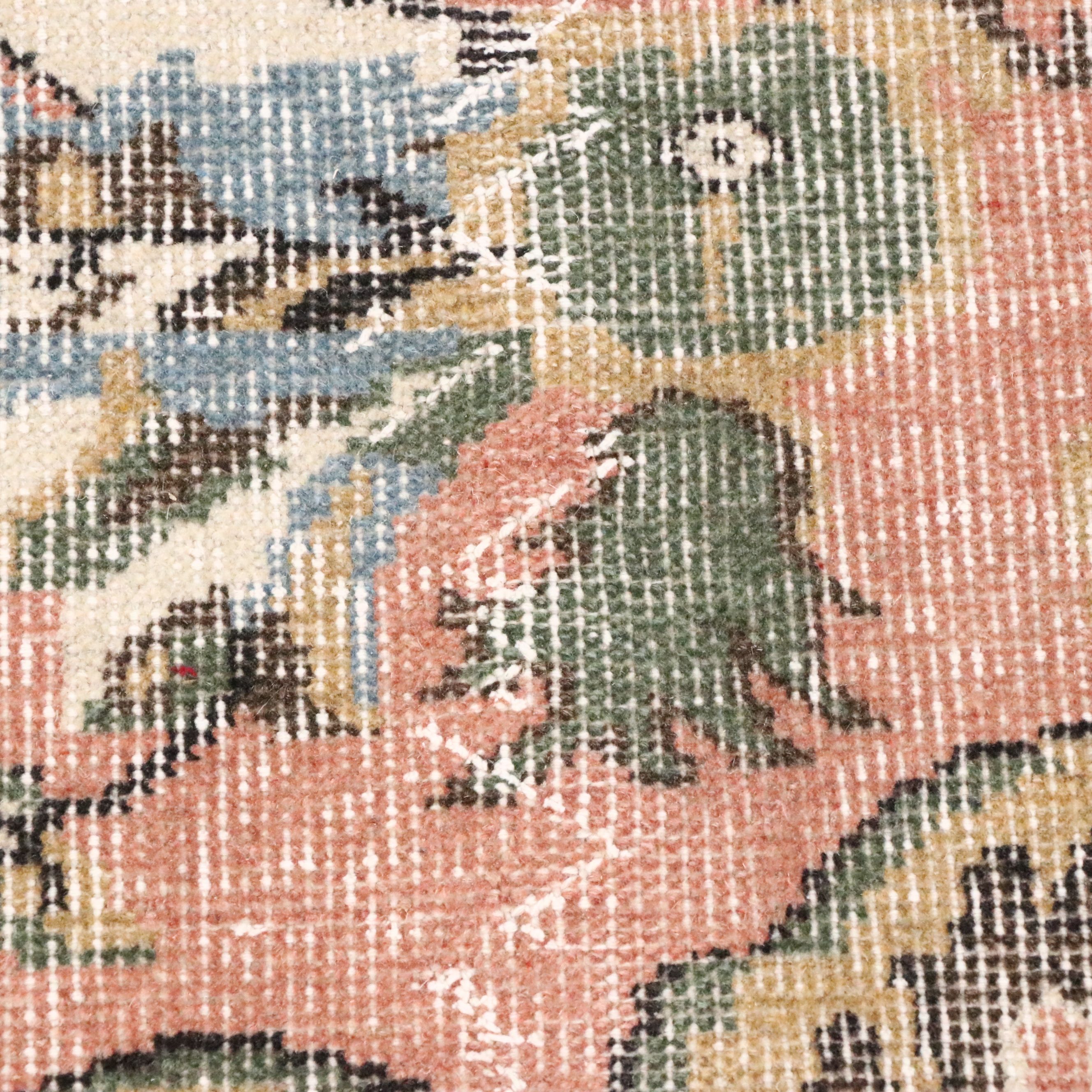 5'7 x 9'10 Hand-Knotted Turkish Antalya Area Rug