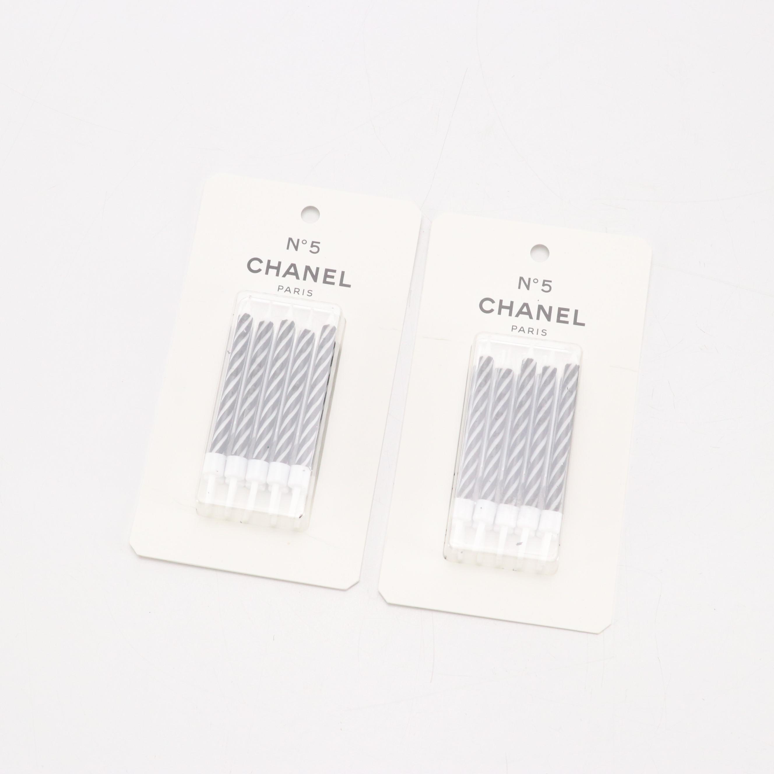 Chanel Bookmarks, No.5 Perfume Figurine, Black and White Candles, Folders & More