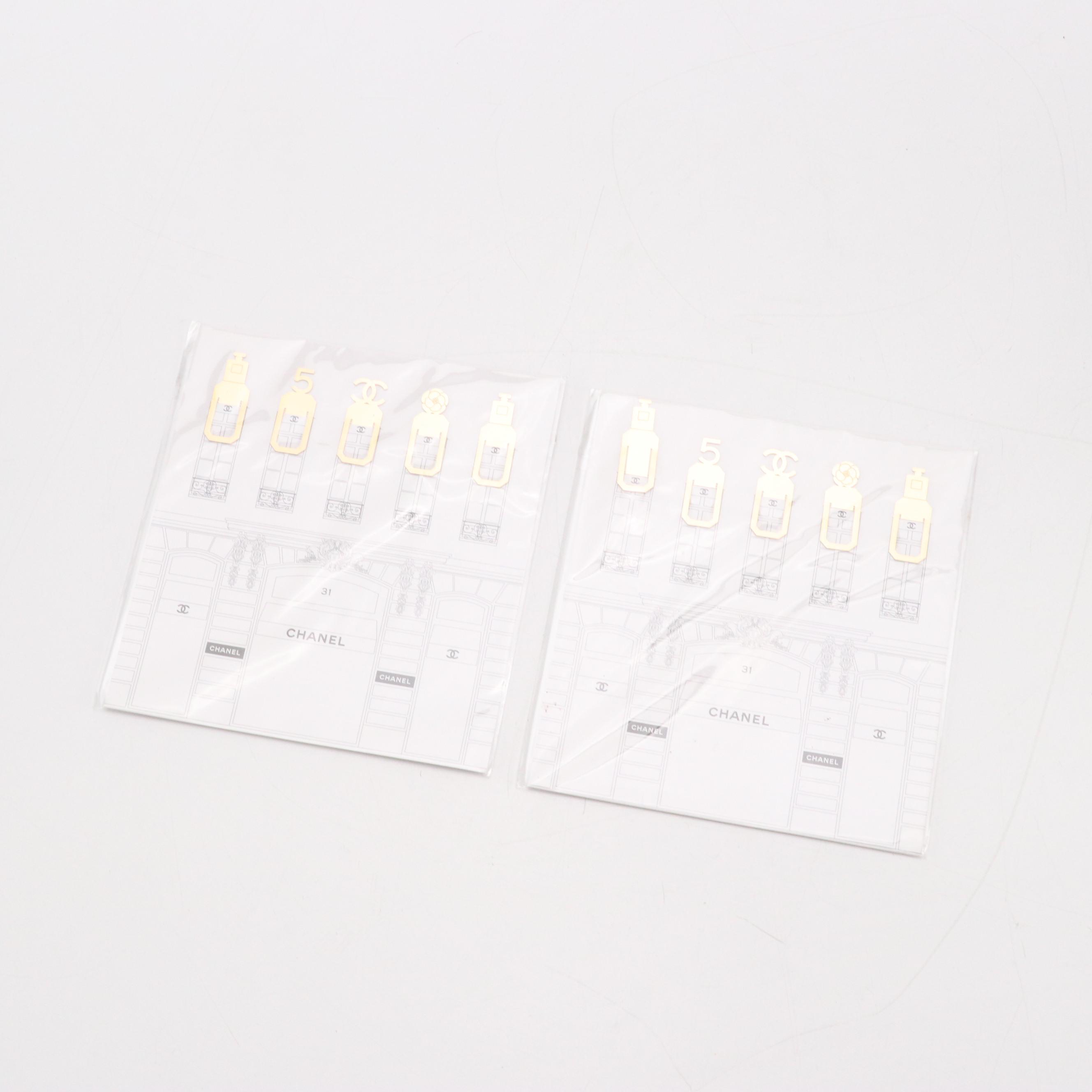 Chanel Bookmarks, No.5 Perfume Figurine, Black and White Candles, Folders & More