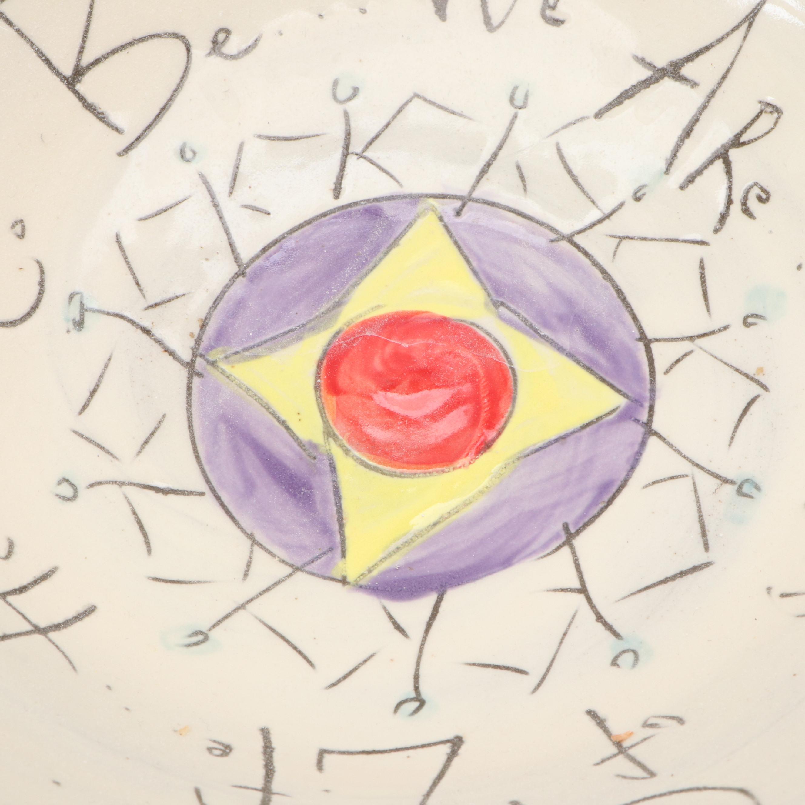 Blessed Be We Wheel Thrown Pottery Bowl