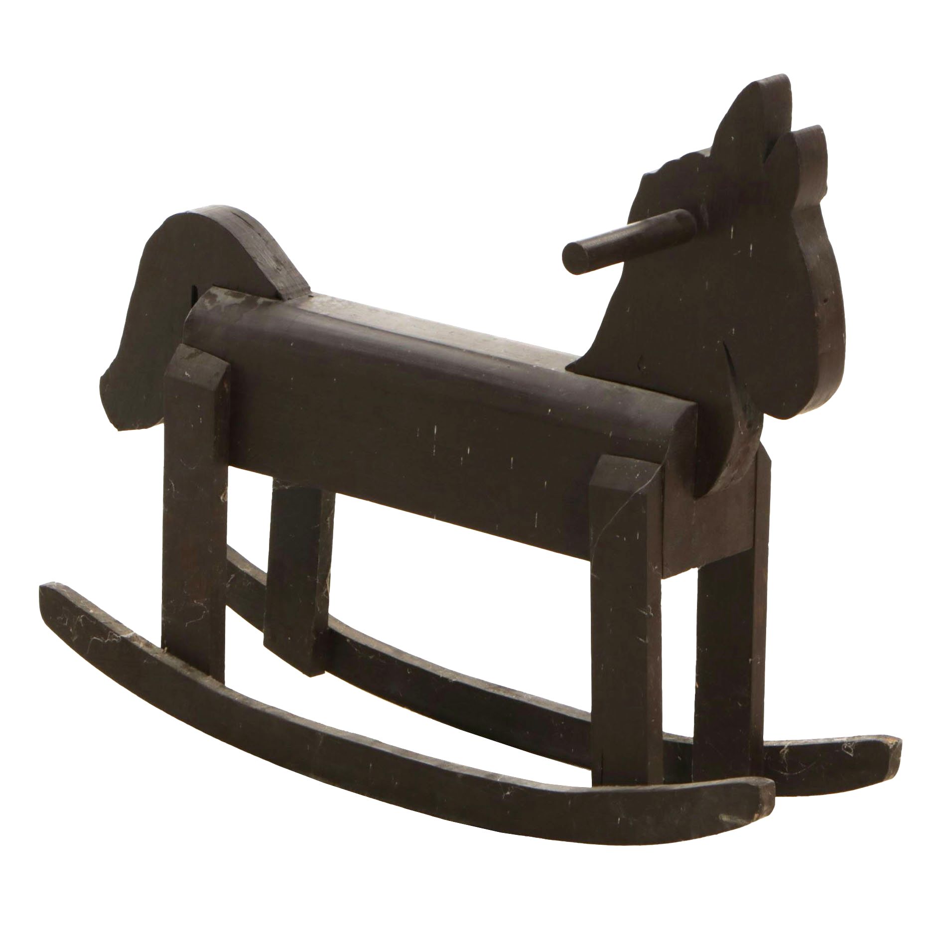 Chocolate Brown Handcrafted Wooden Rocking Horse