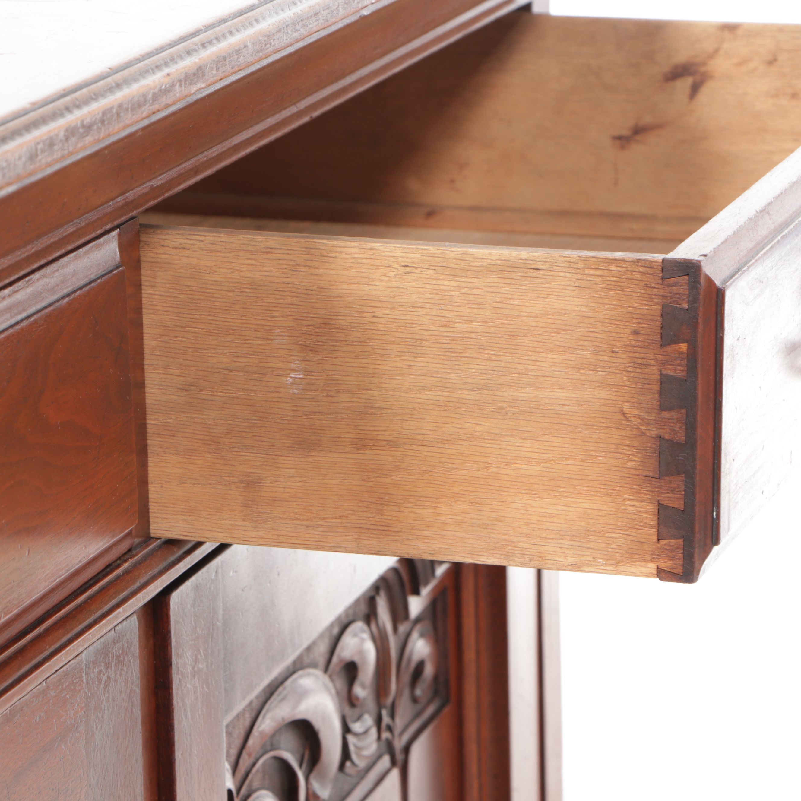 Empire Style Carved Mahogany Buffet