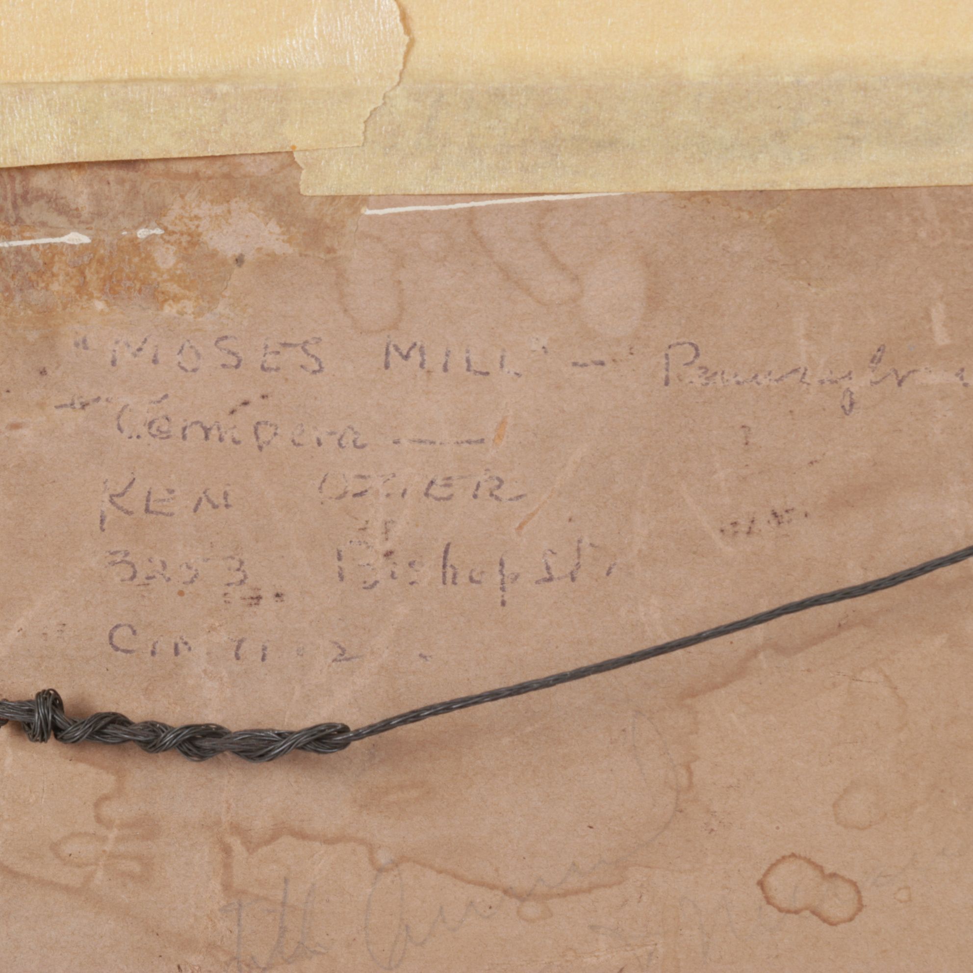 Kenneth Ozier "Moses Mill" Linocut, 1932