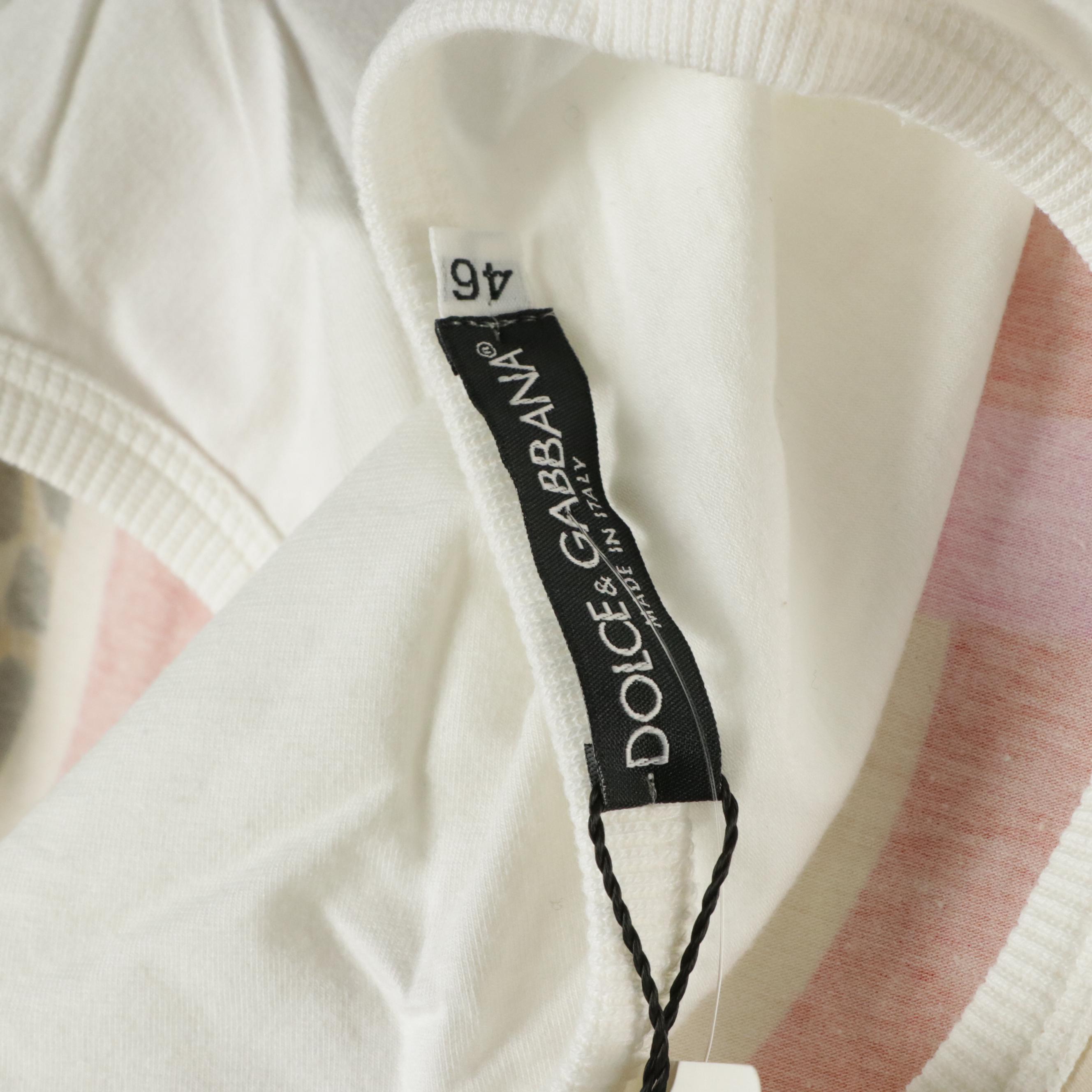 Dolce & Gabbana Sleeveless Logo Top with Tag