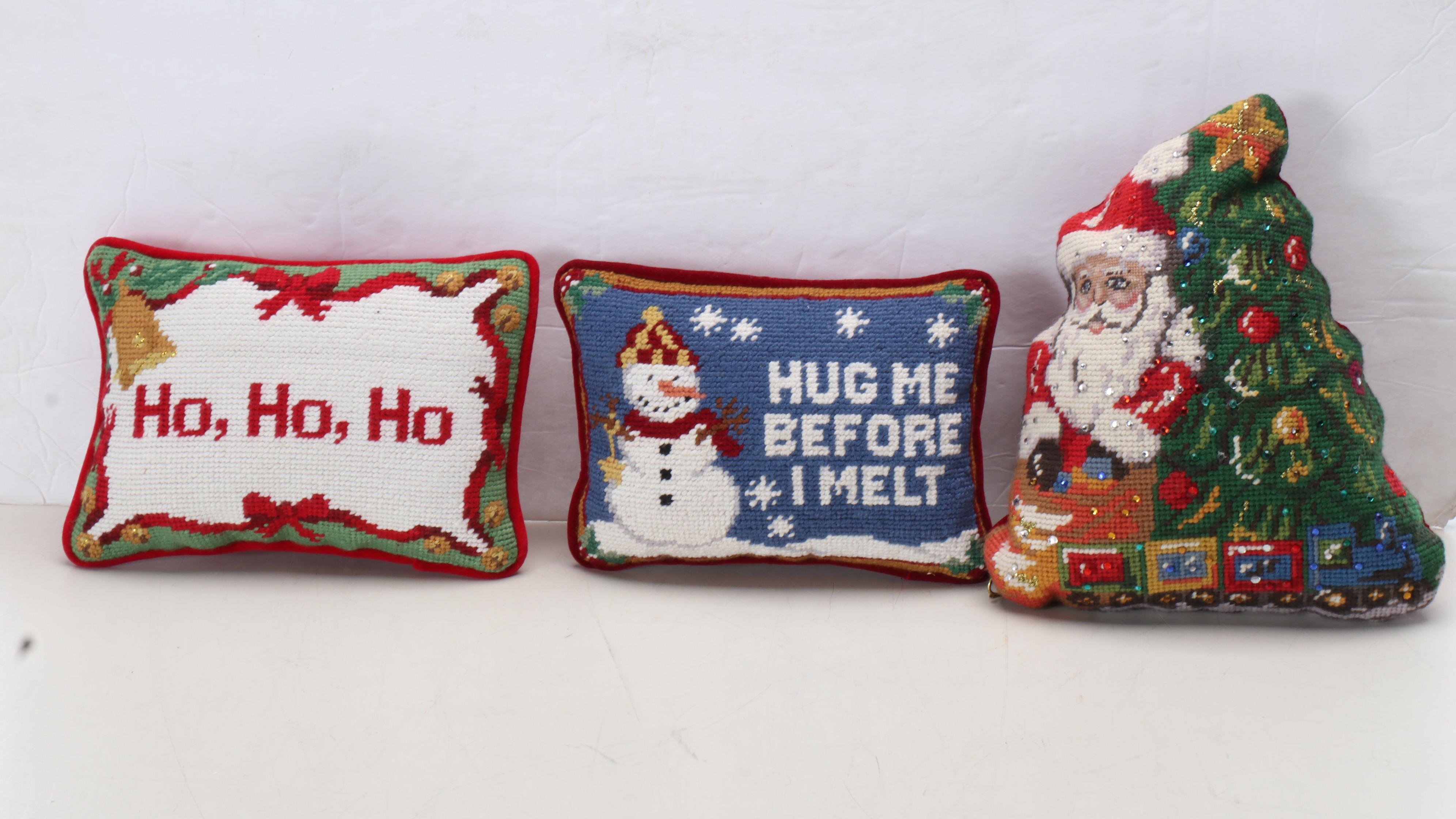 Christopher Radko Santa Claus Music Box Pillow and Other Christmas Throw Pillows