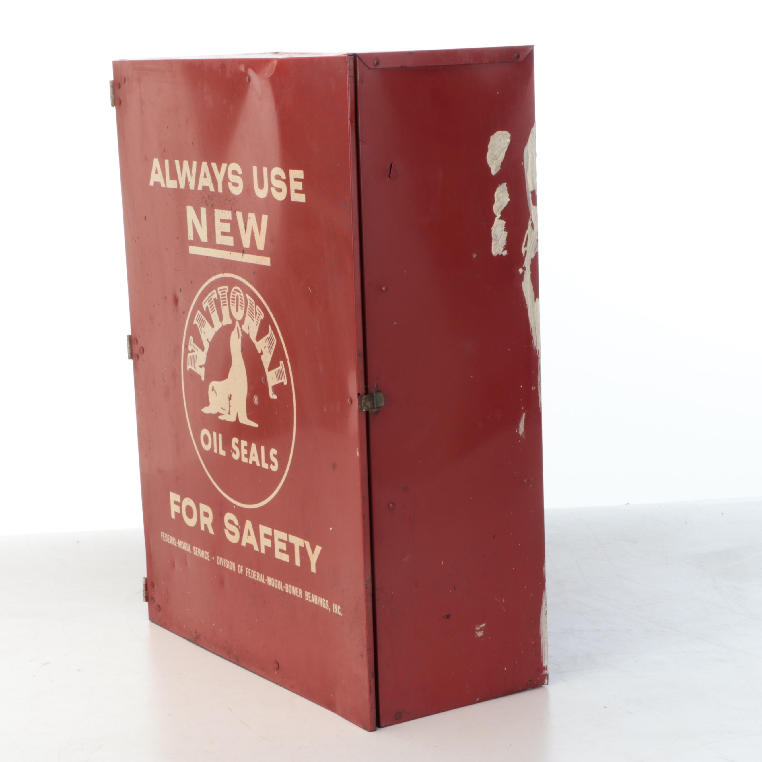 Federal-Mogul Service Division National Oil Seals Metal Cabinet